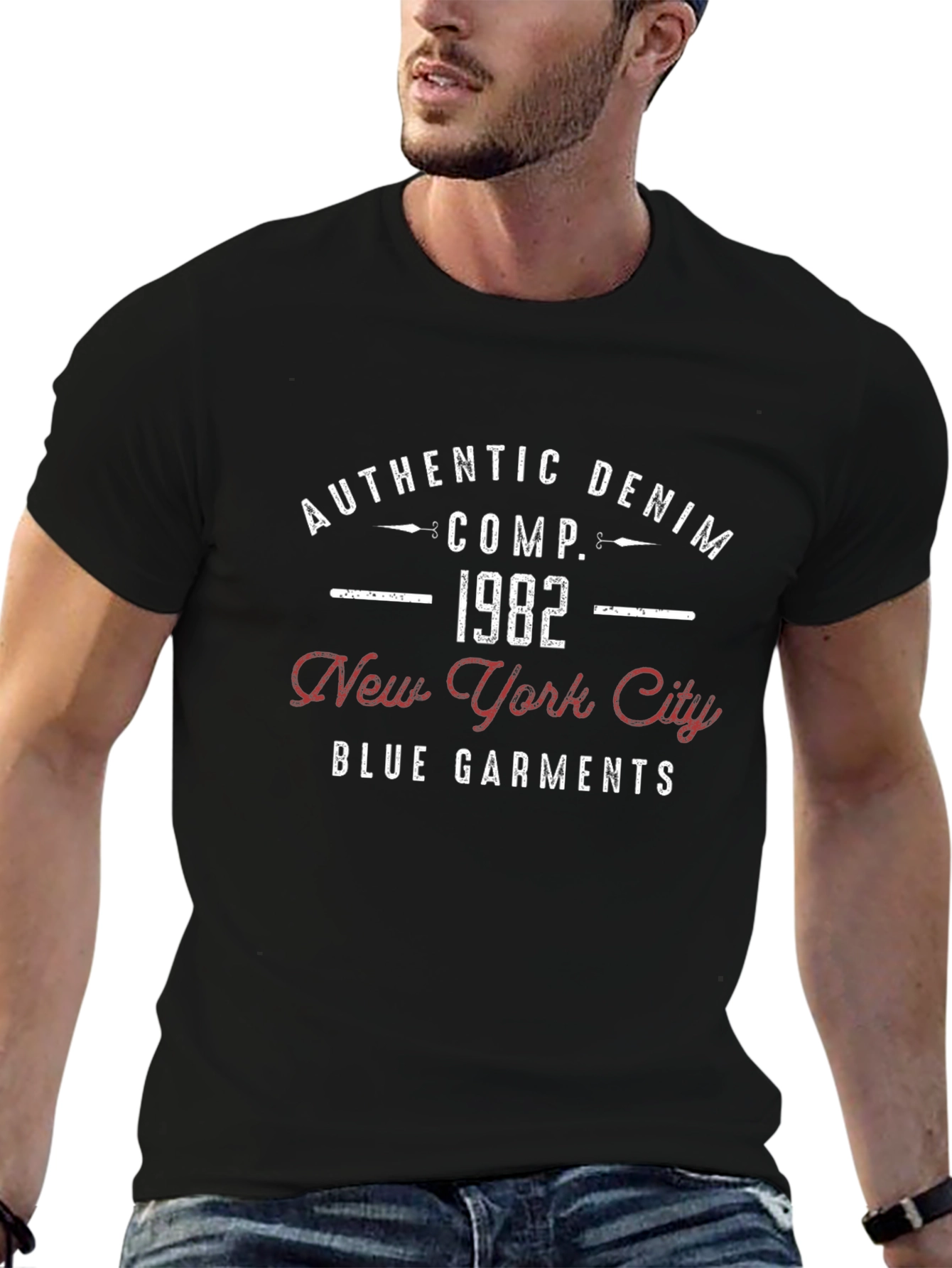 Authentic Denim 1982 New York City Garments T-Shirt