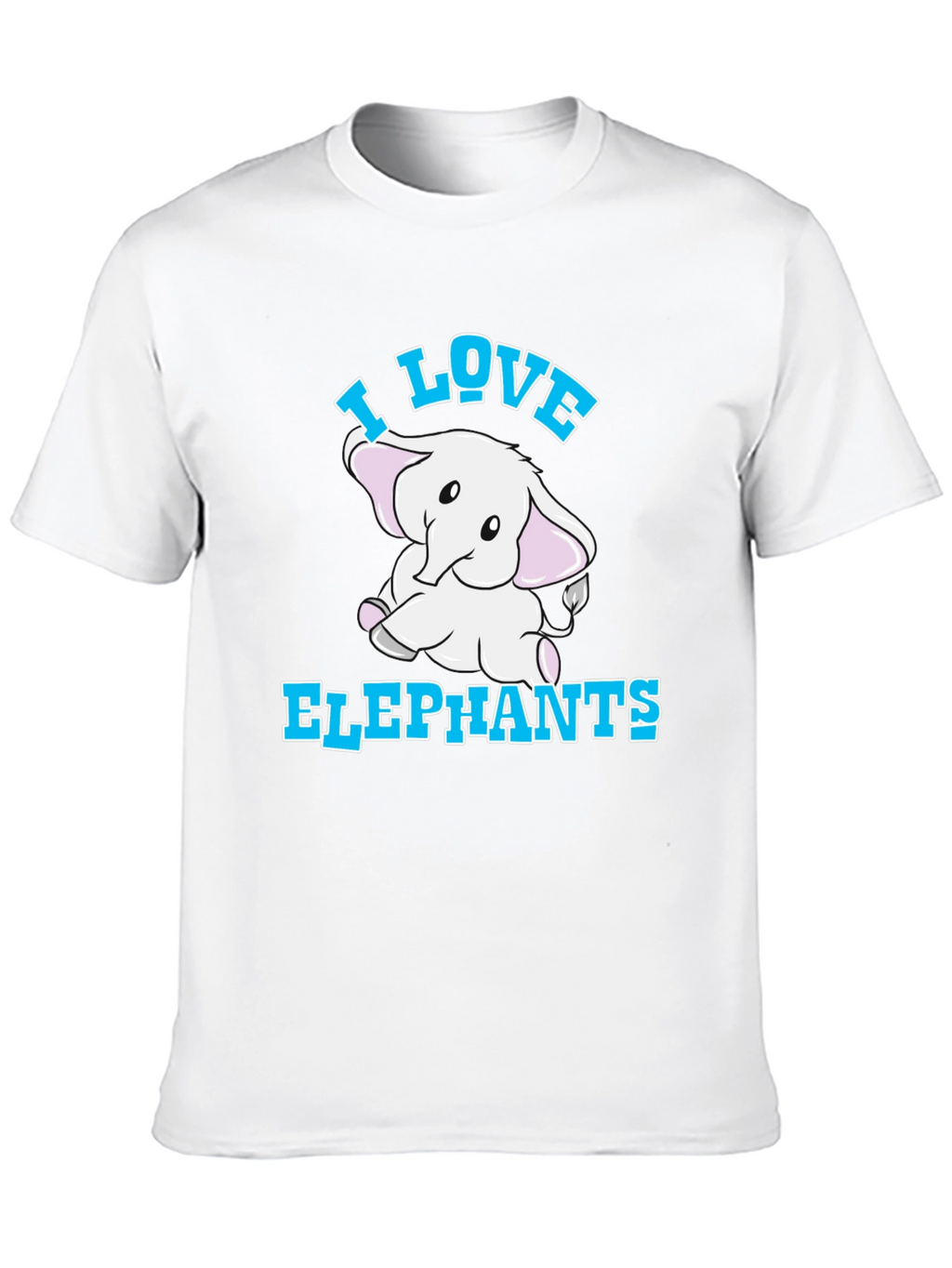 I Love Elephants Graphic T-Shirt