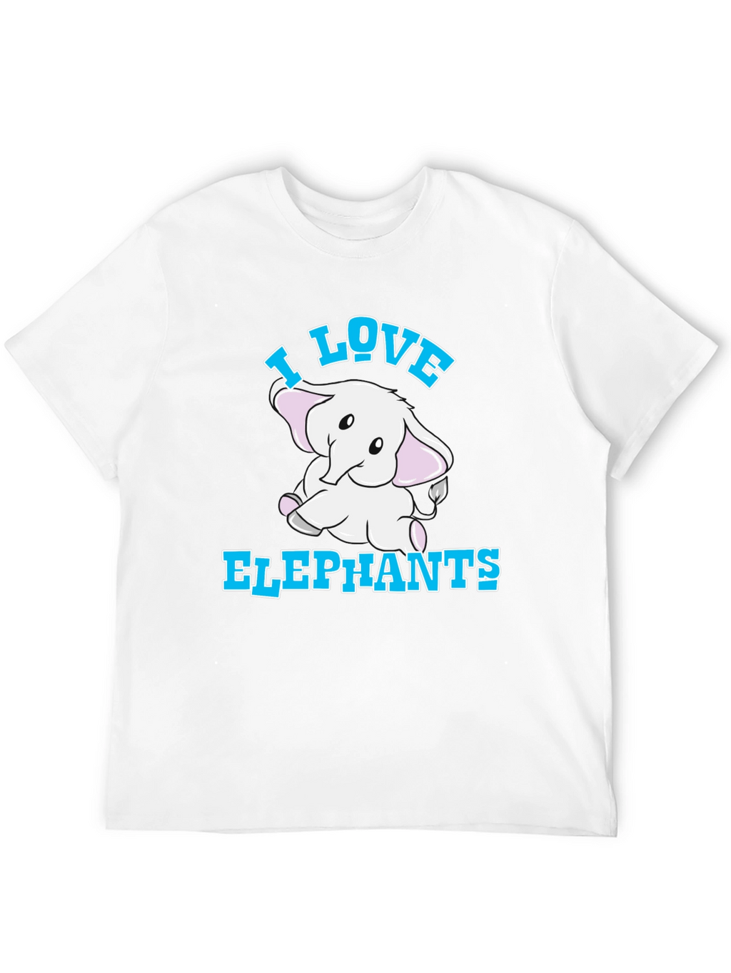 I Love Elephants Graphic T-Shirt