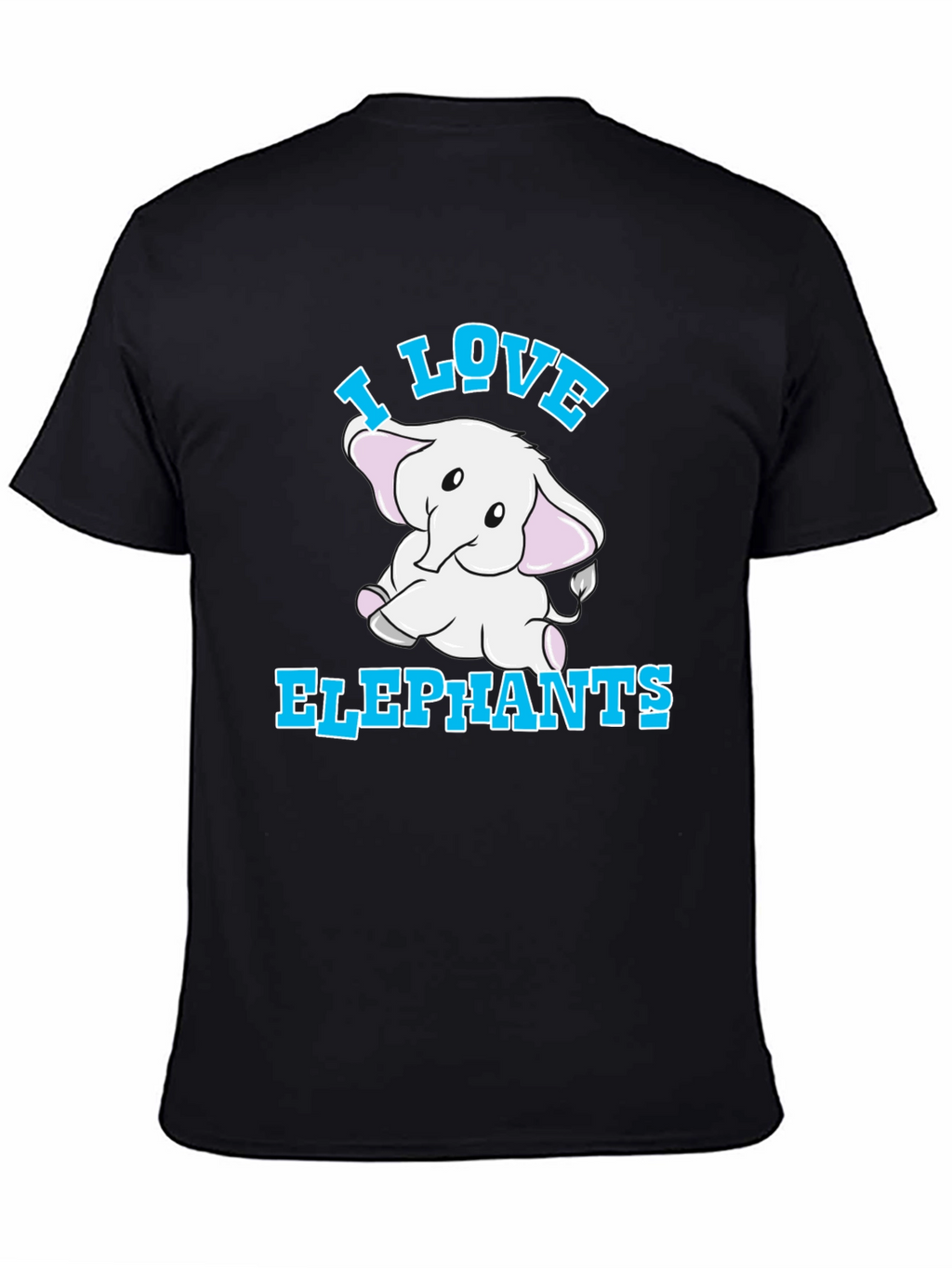 I Love Elephants Graphic T-Shirt