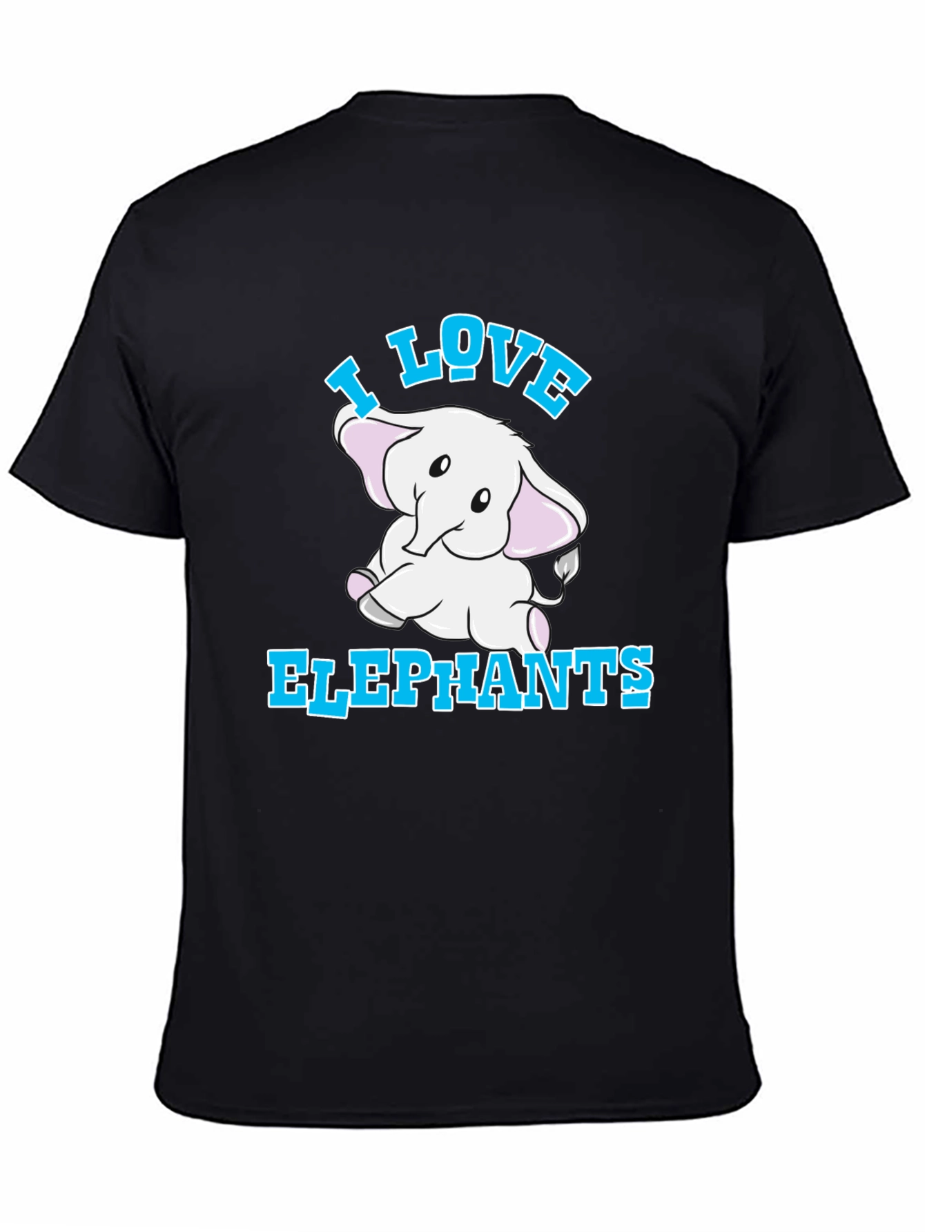 I Love Elephants Graphic T-Shirt