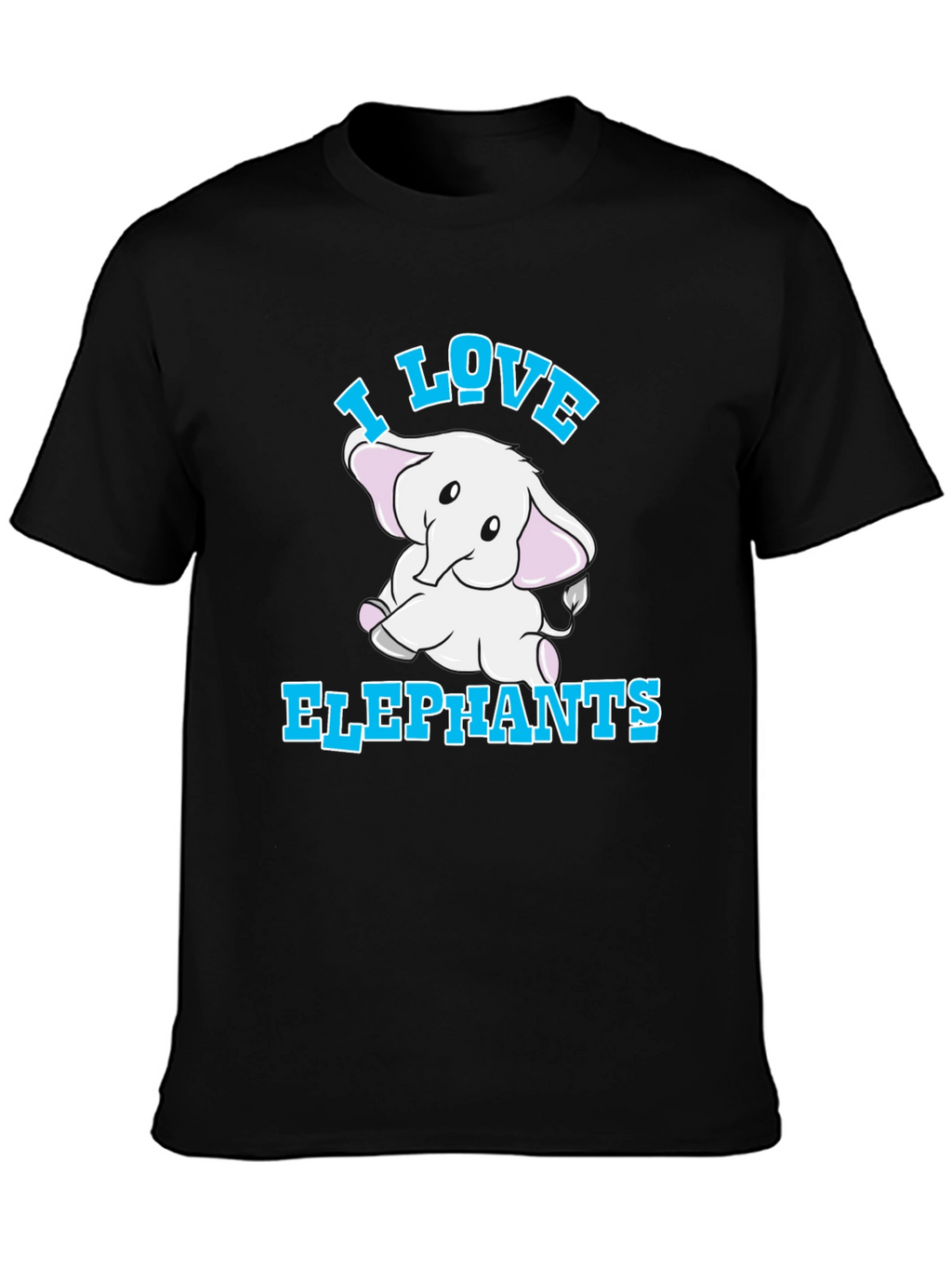 I Love Elephants Graphic T-Shirt