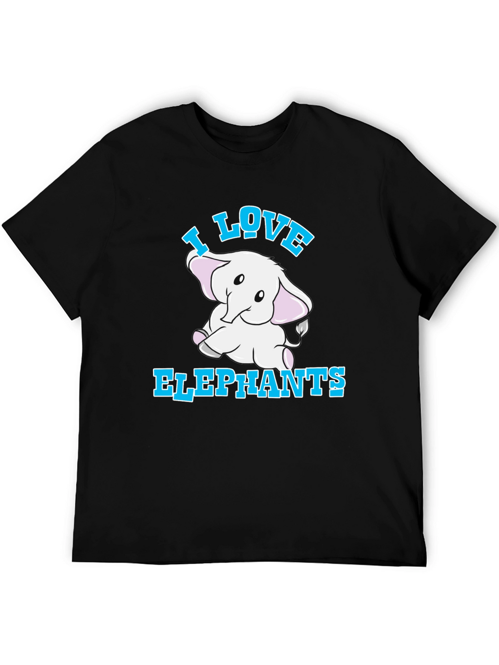 I Love Elephants Graphic T-Shirt