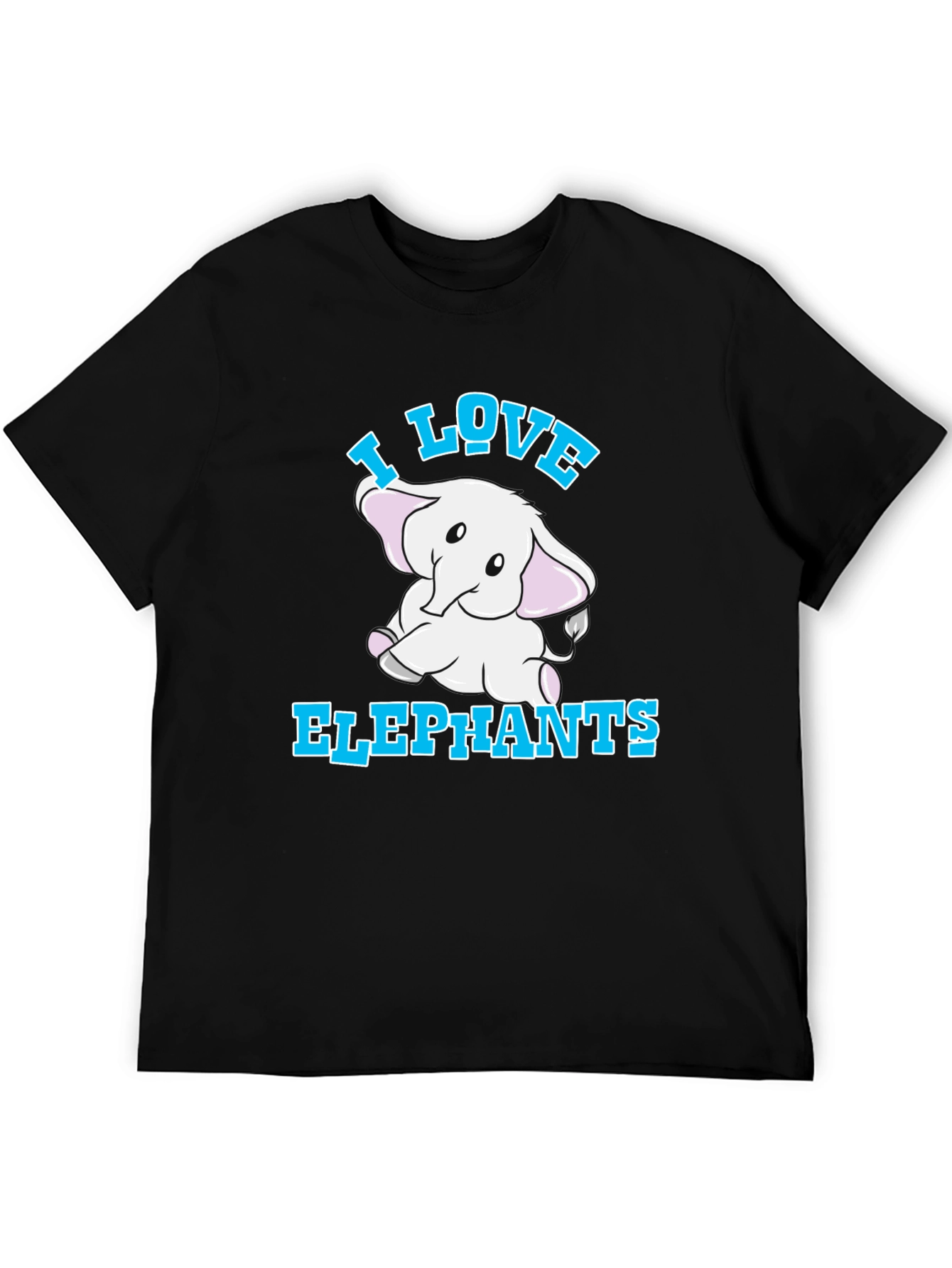 I Love Elephants Graphic T-Shirt