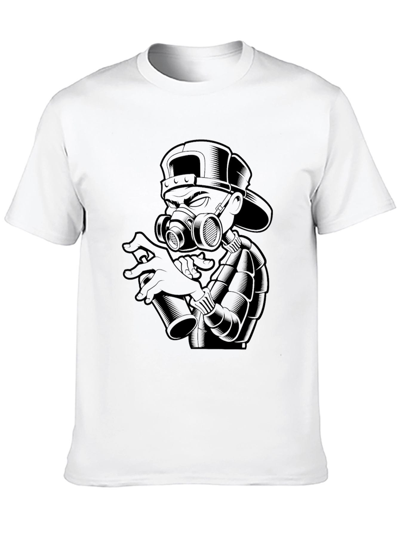 Urban Mens Graphic Tee - Graffiti Artist Design