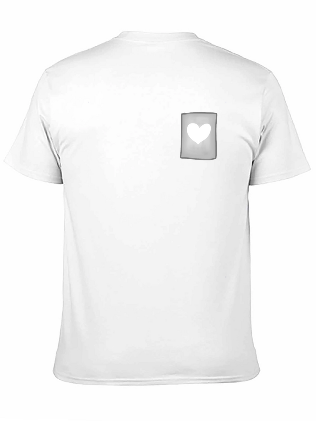 Black Tee with Heart Pocket