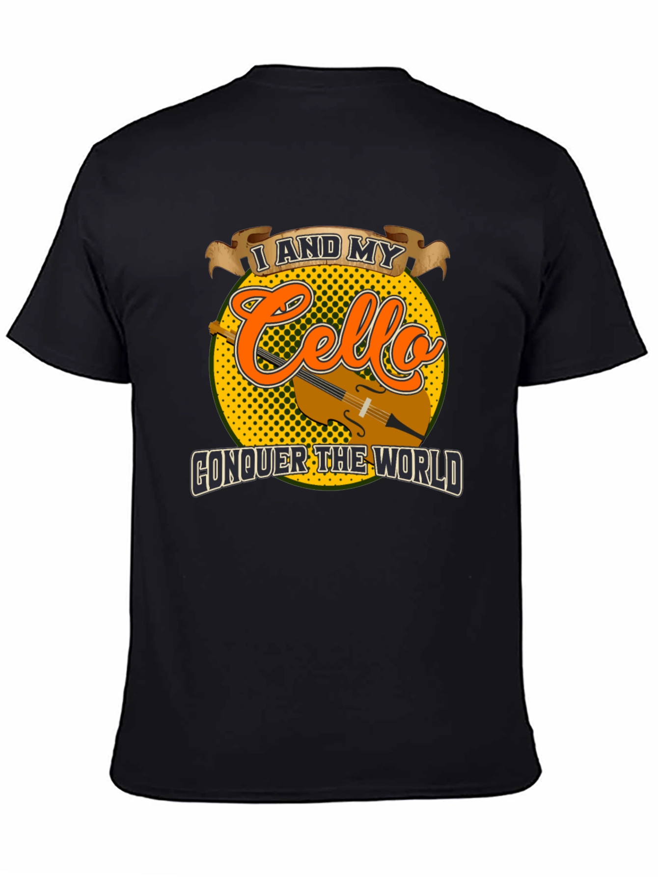 Cello Conquer T-Shirt: Musician Graphic Tee