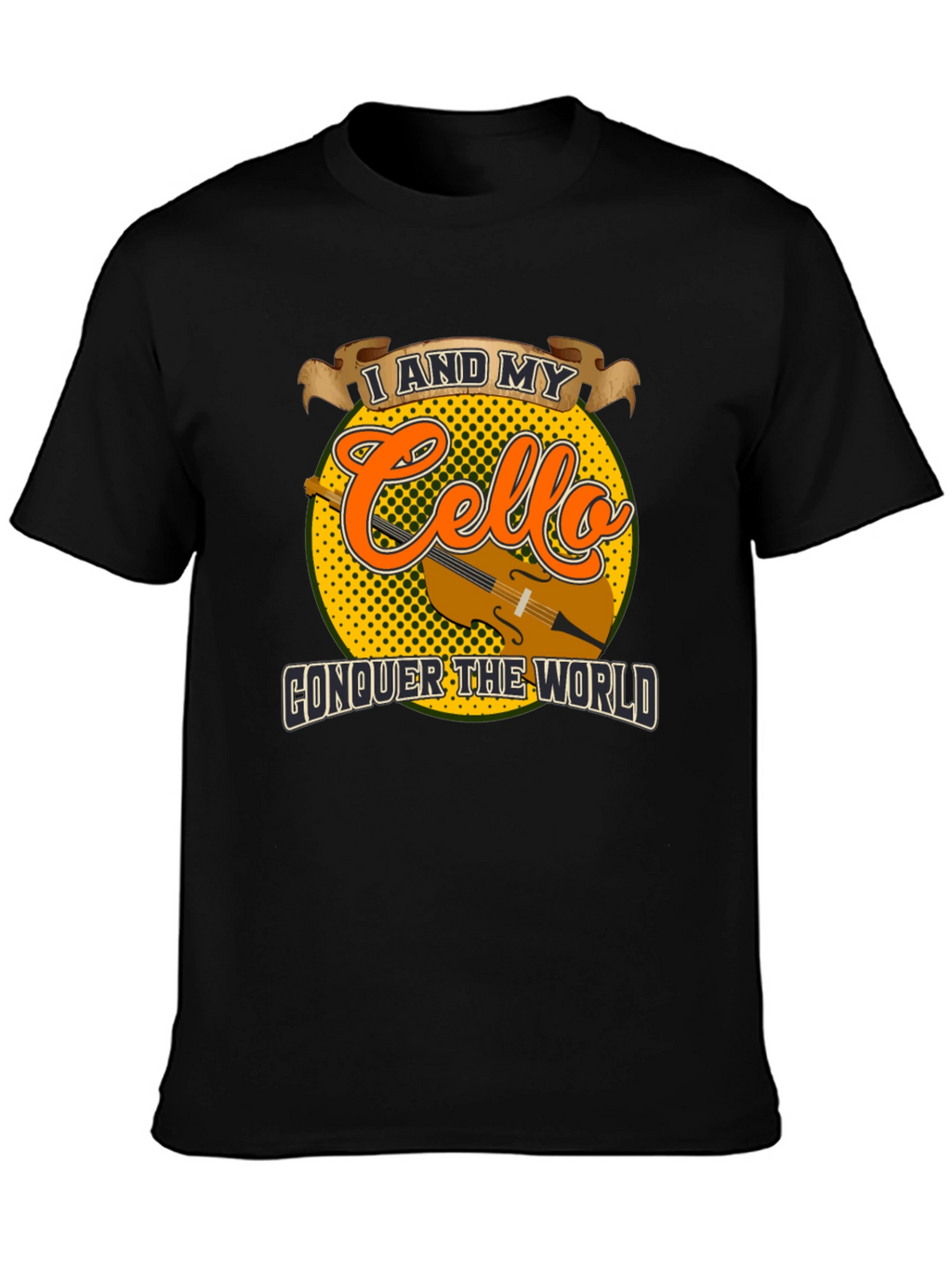 Cello Conquer T-Shirt: Musician Graphic Tee