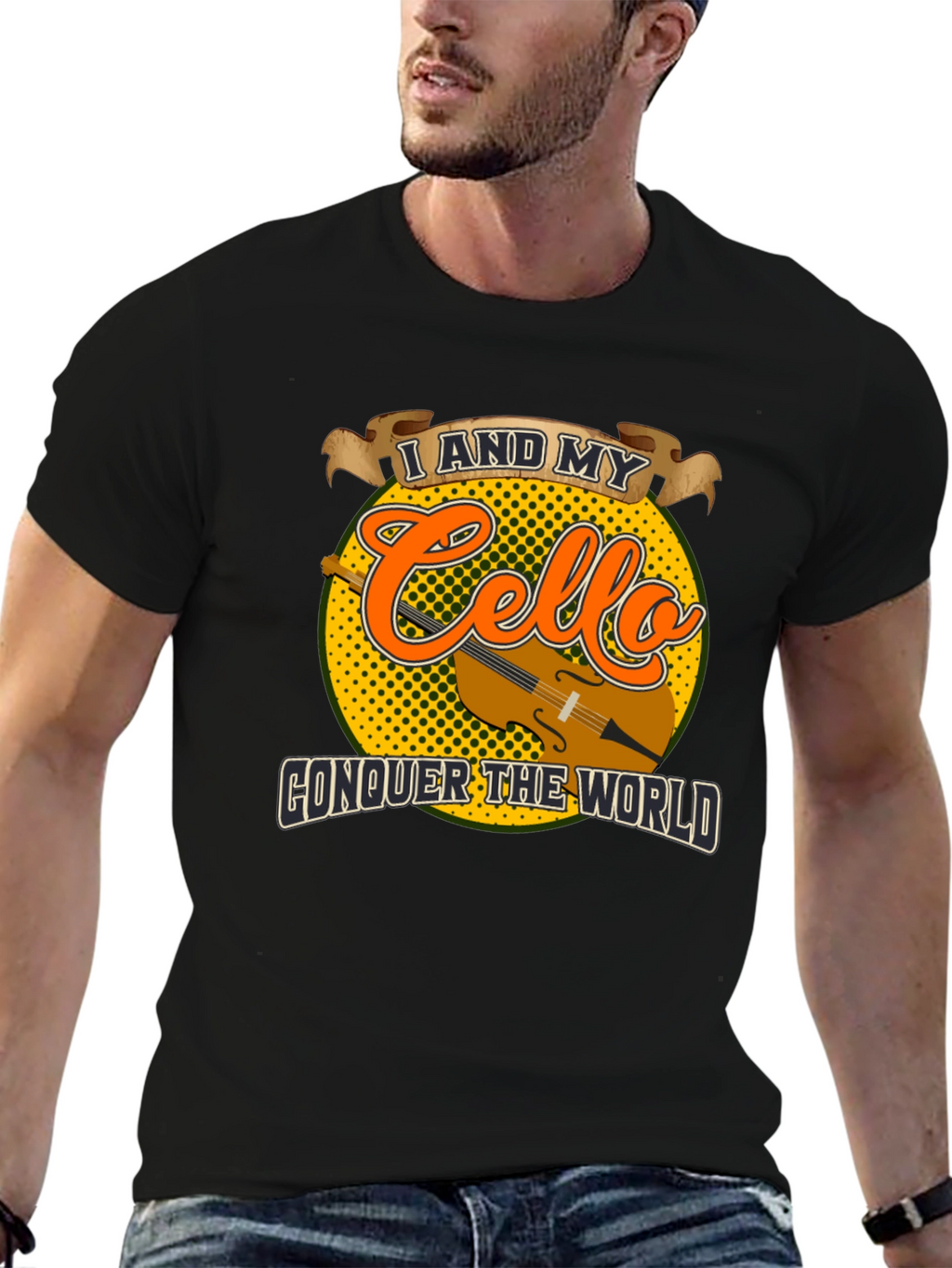Cello Conquer T-Shirt: Musician Graphic Tee