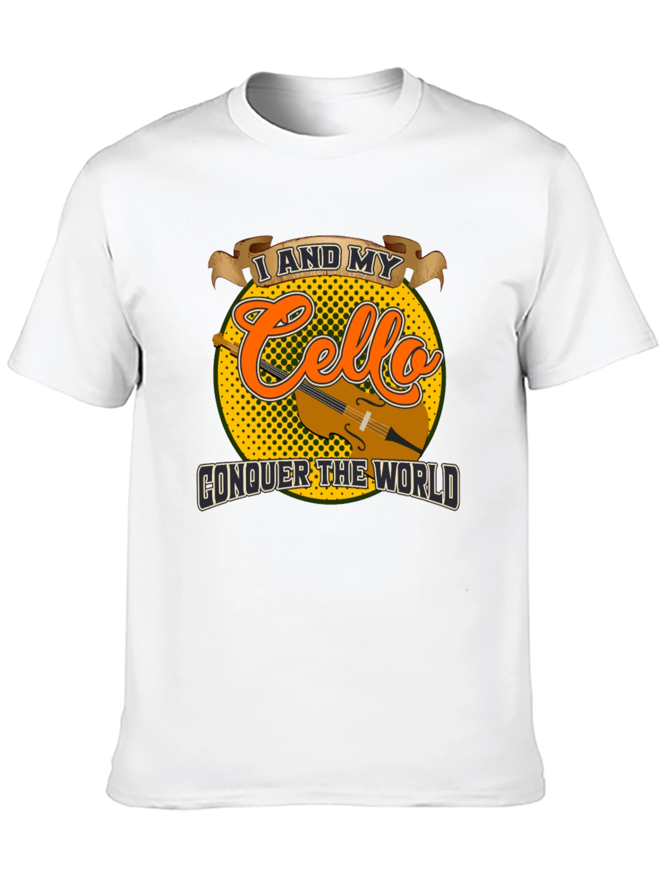 Cello Conquer T-Shirt: Musician Graphic Tee