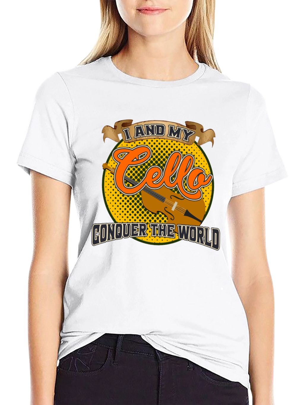 Cello Conquer T-Shirt: Musician Graphic Tee