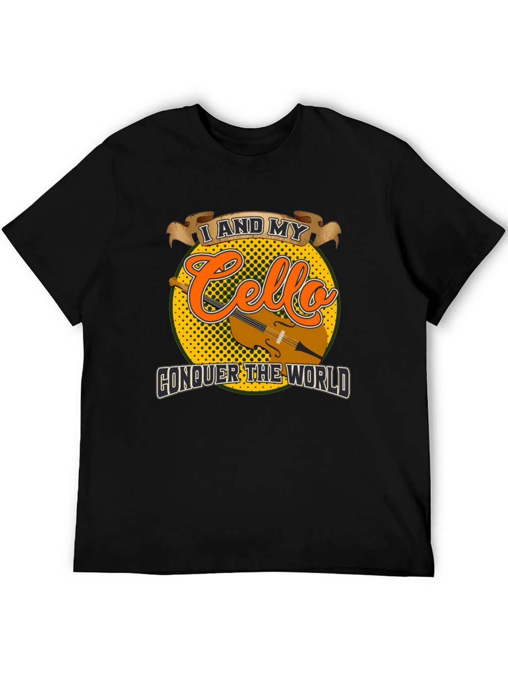 Cello Conquer T-Shirt: Musician Graphic Tee