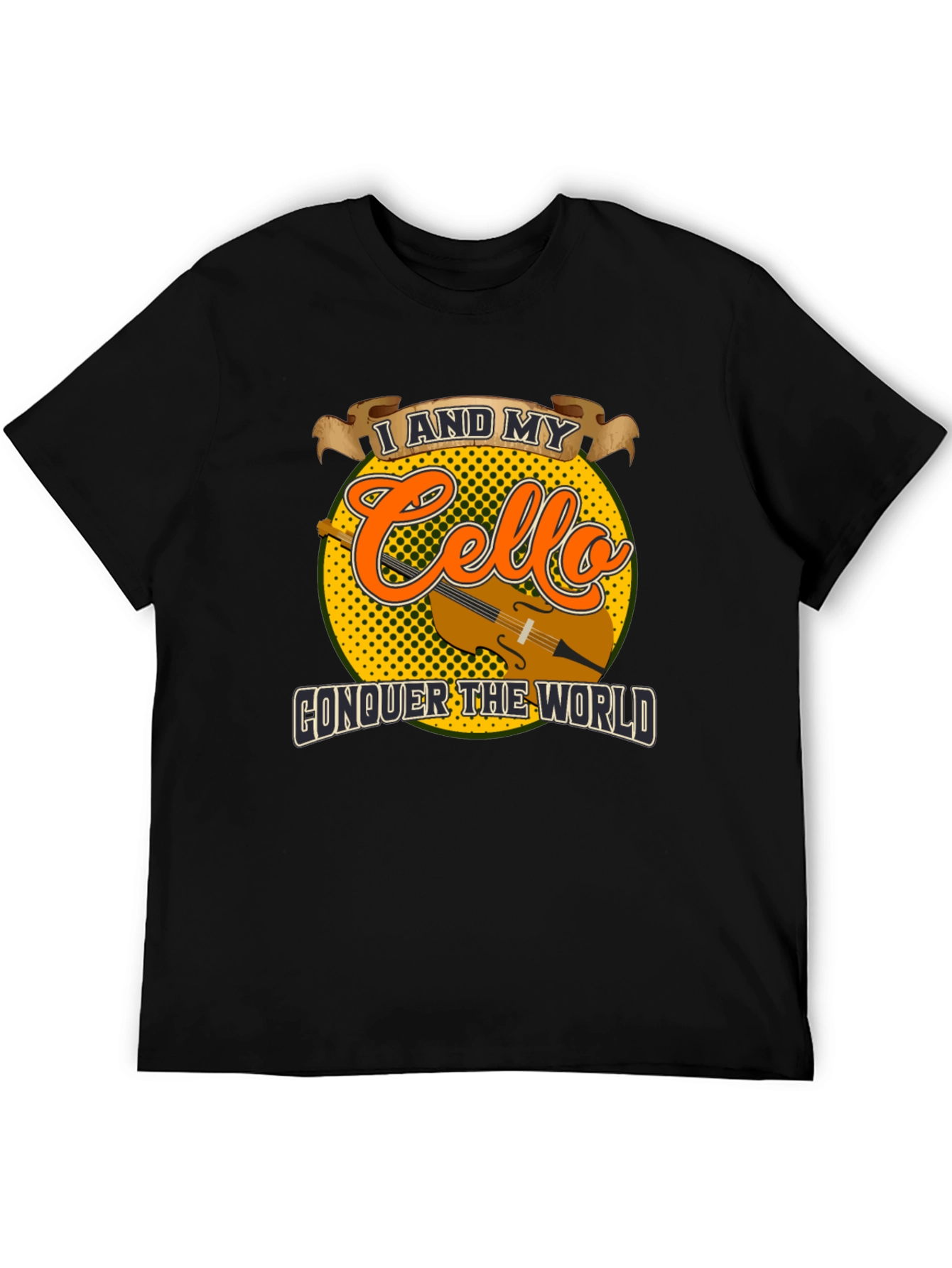 Cello Conquer T-Shirt: Musician Graphic Tee