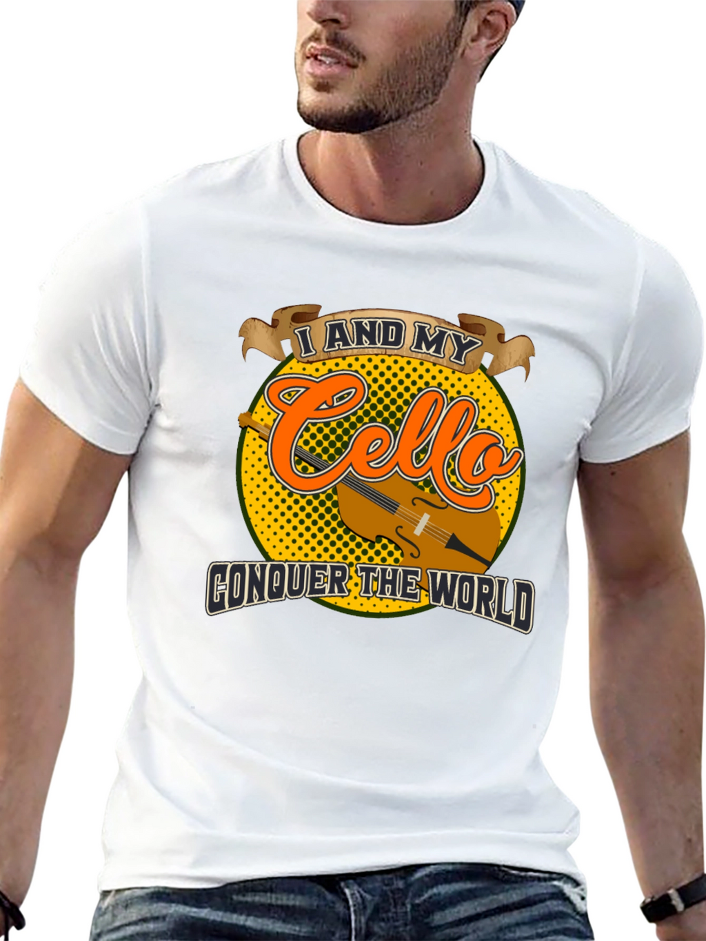 Cello Conquer T-Shirt: Musician Graphic Tee