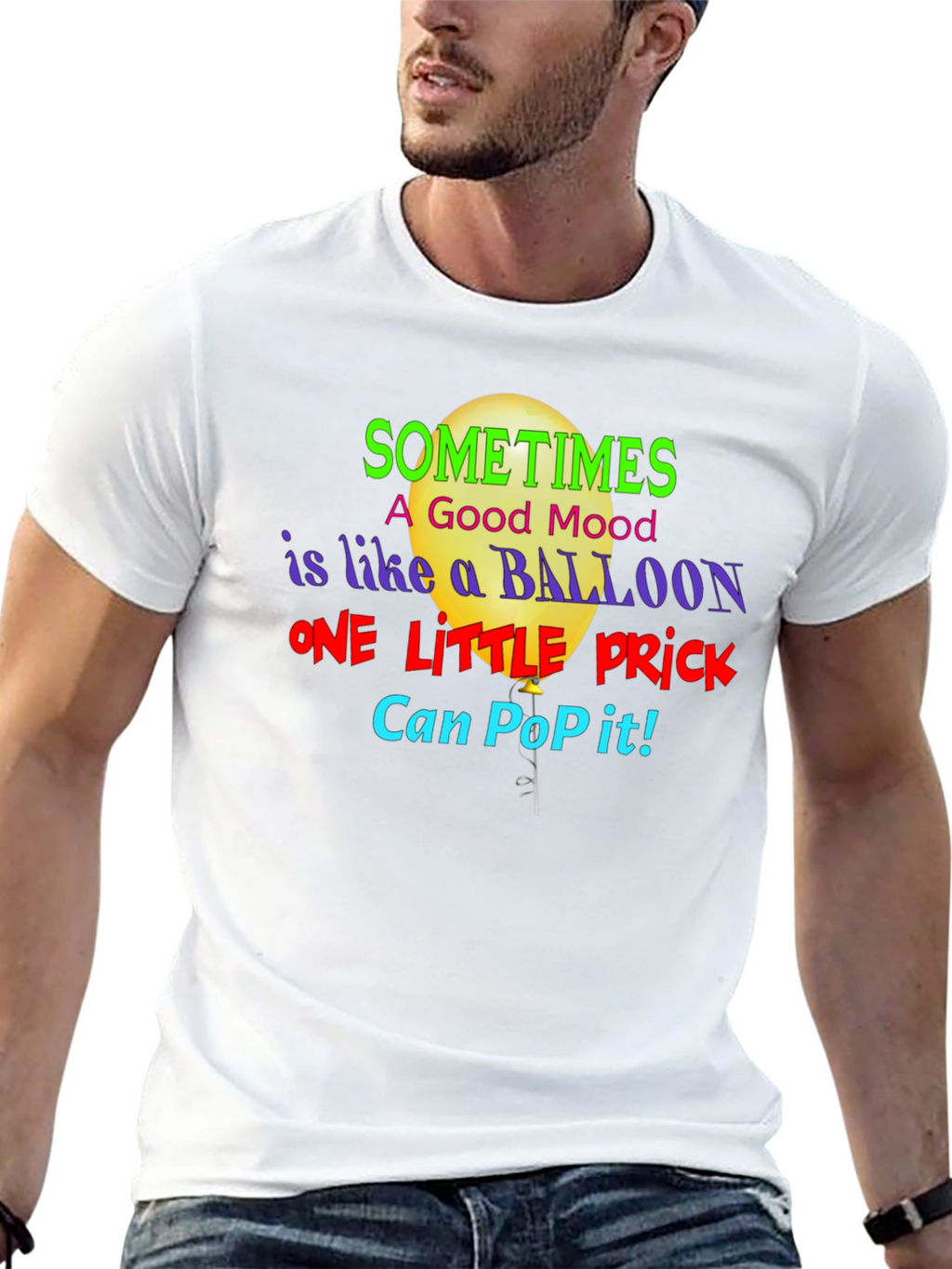 Sometimes a Good Mood Balloon Graphic Tee