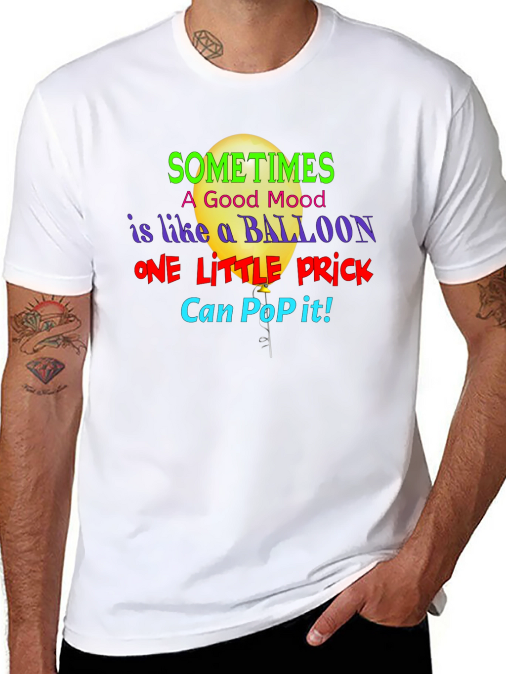 Sometimes a Good Mood Balloon Graphic Tee