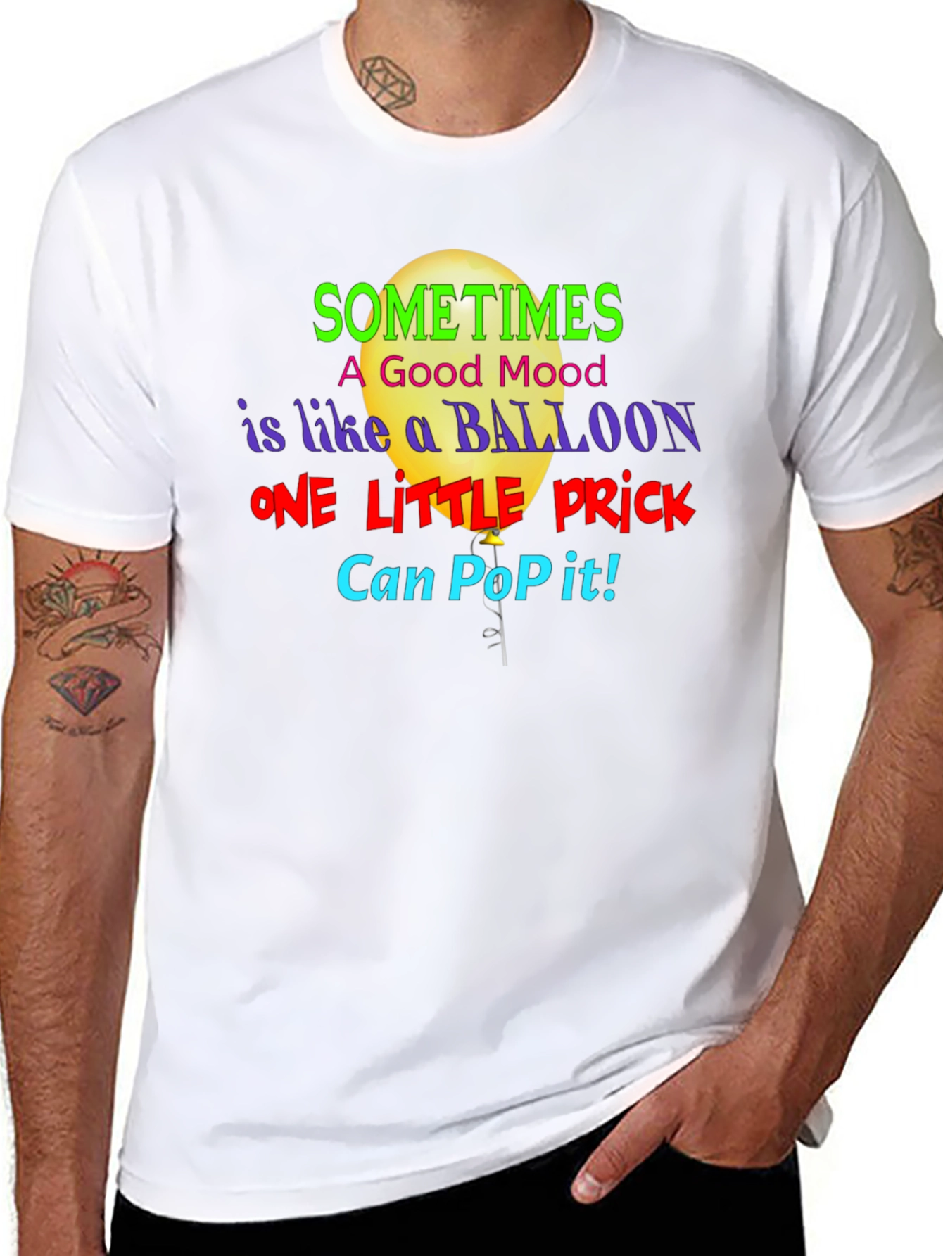 Sometimes a Good Mood Balloon Graphic Tee