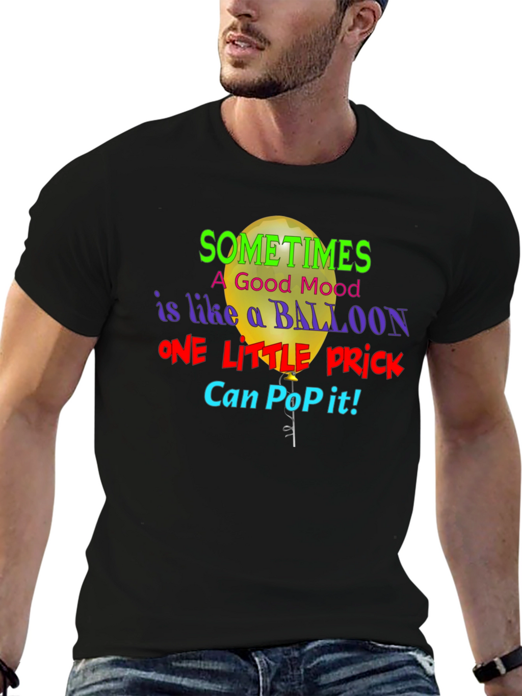 Sometimes a Good Mood Balloon Graphic Tee