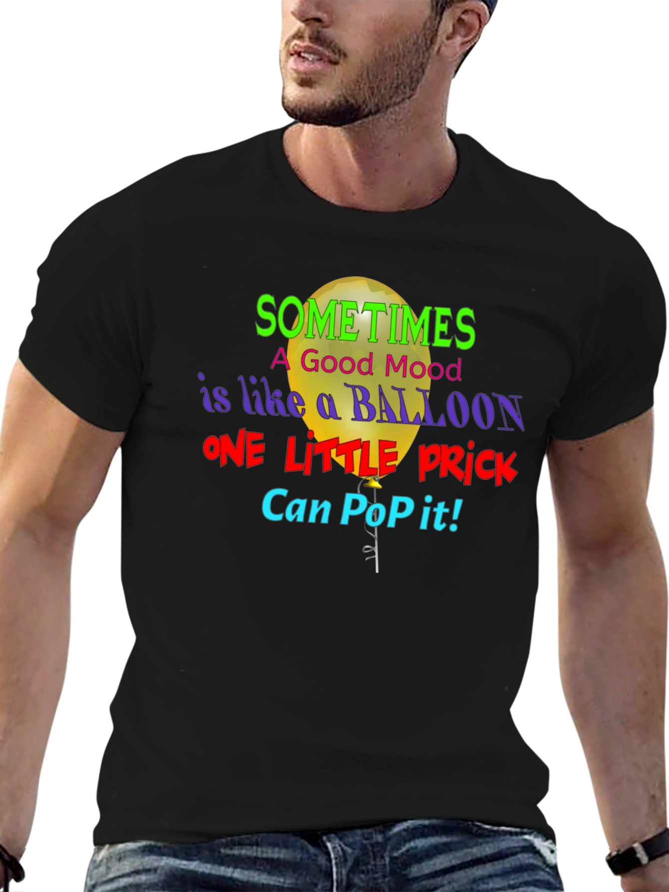 Sometimes a Good Mood Balloon Graphic Tee