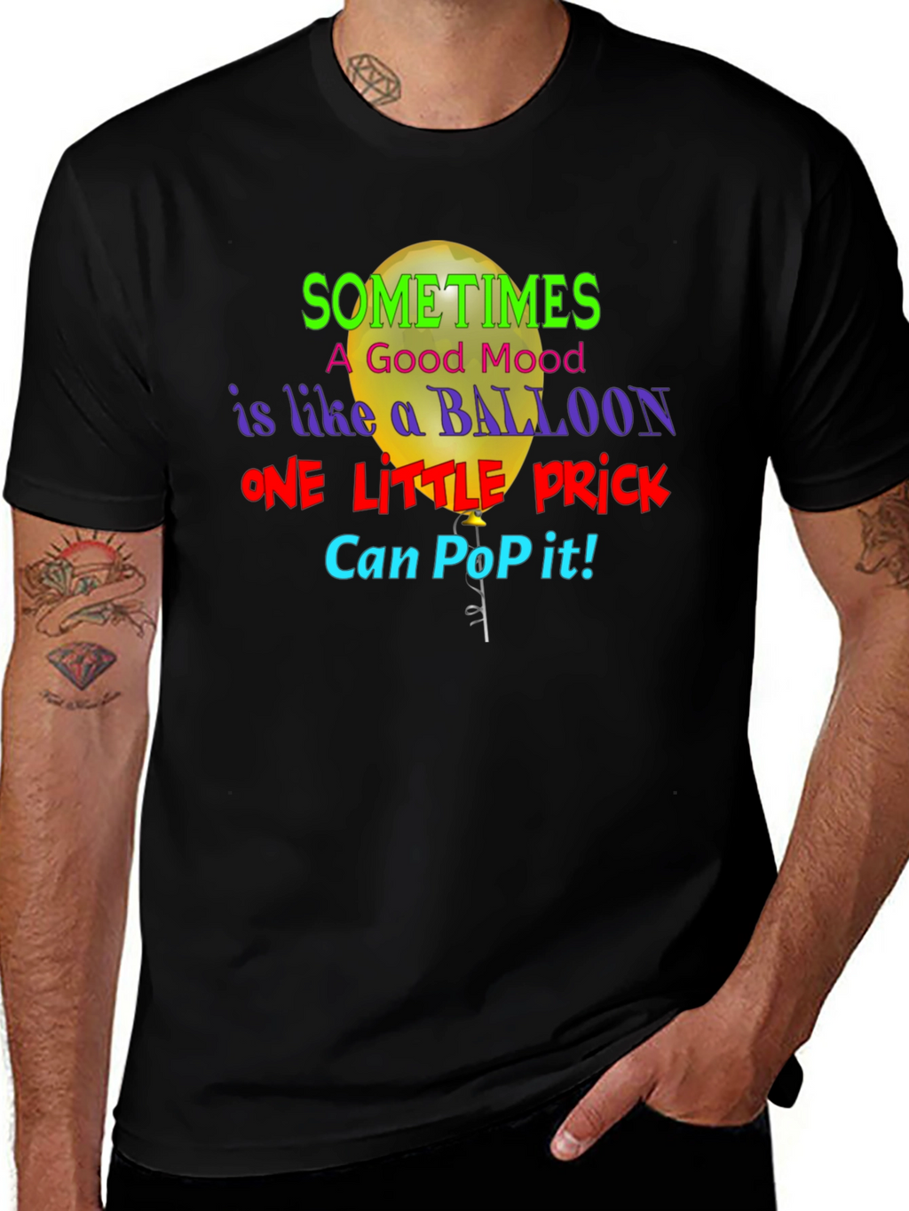 Sometimes a Good Mood Balloon Graphic Tee