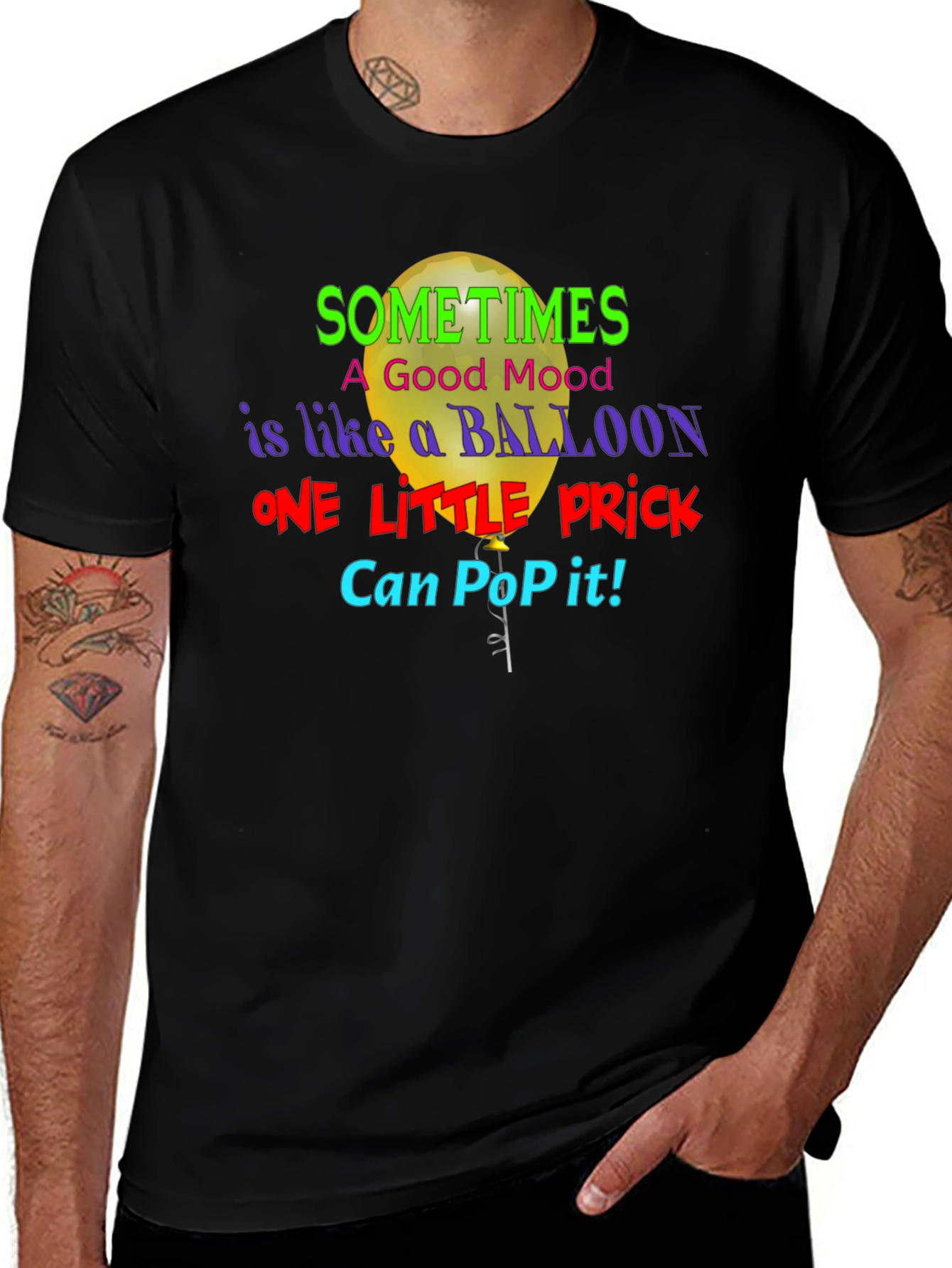 Sometimes a Good Mood Balloon Graphic Tee