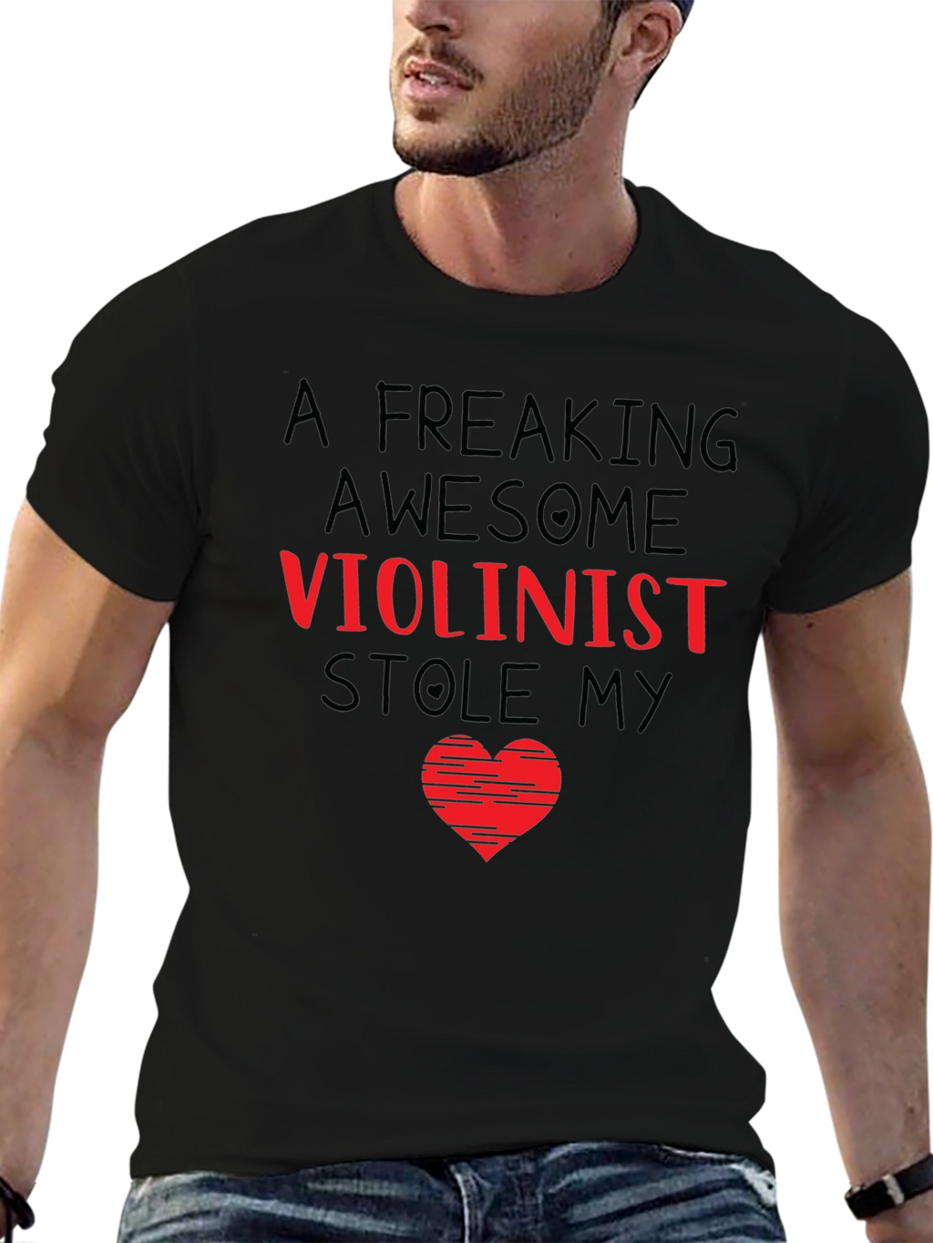 Freaking Awesome Violinist Heart T-Shirt