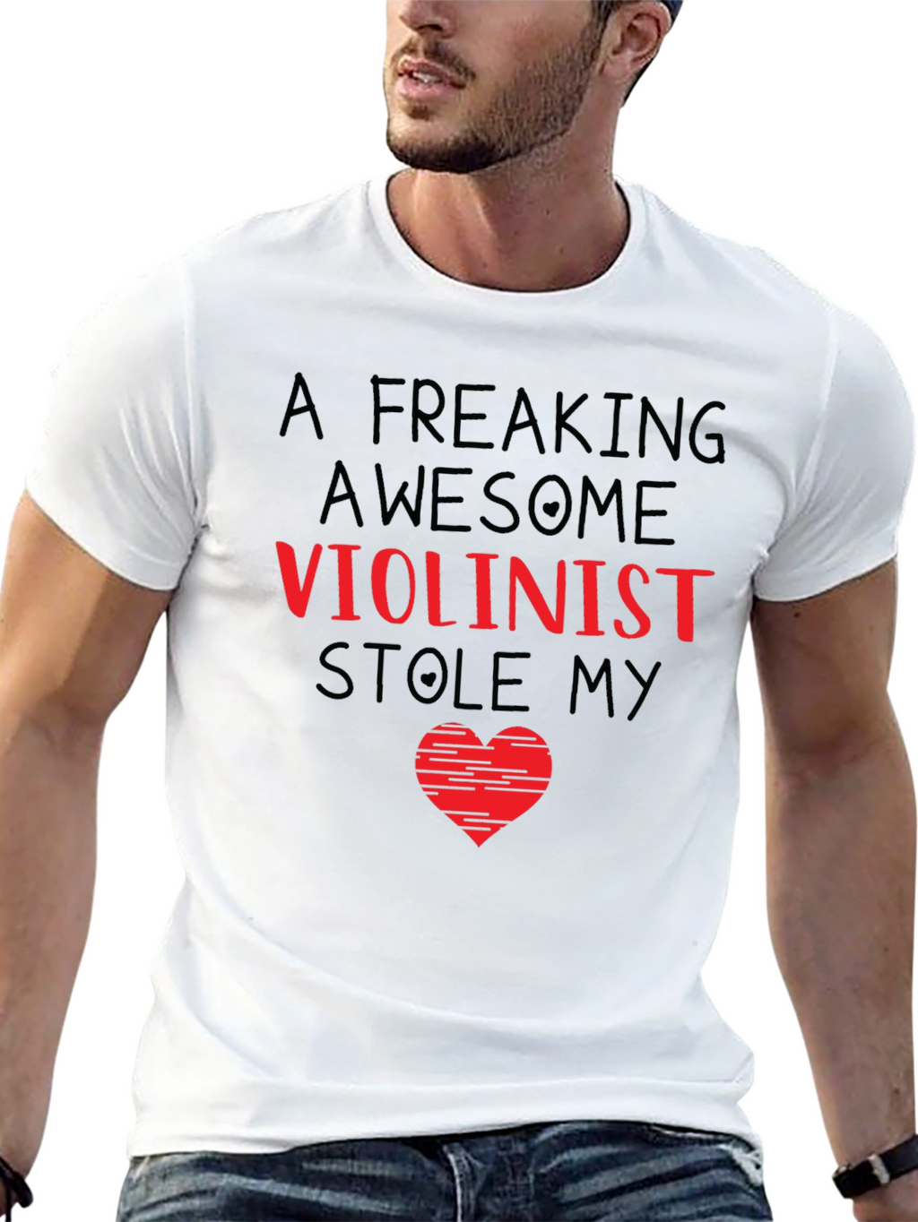 Freaking Awesome Violinist Heart T-Shirt