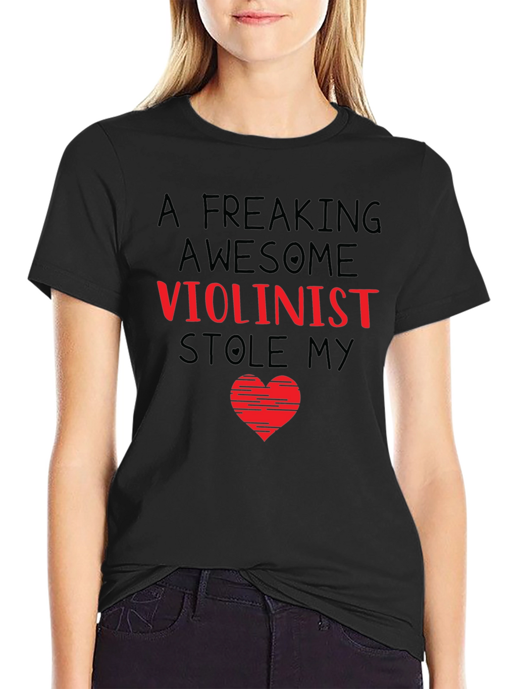 Freaking Awesome Violinist Heart T-Shirt
