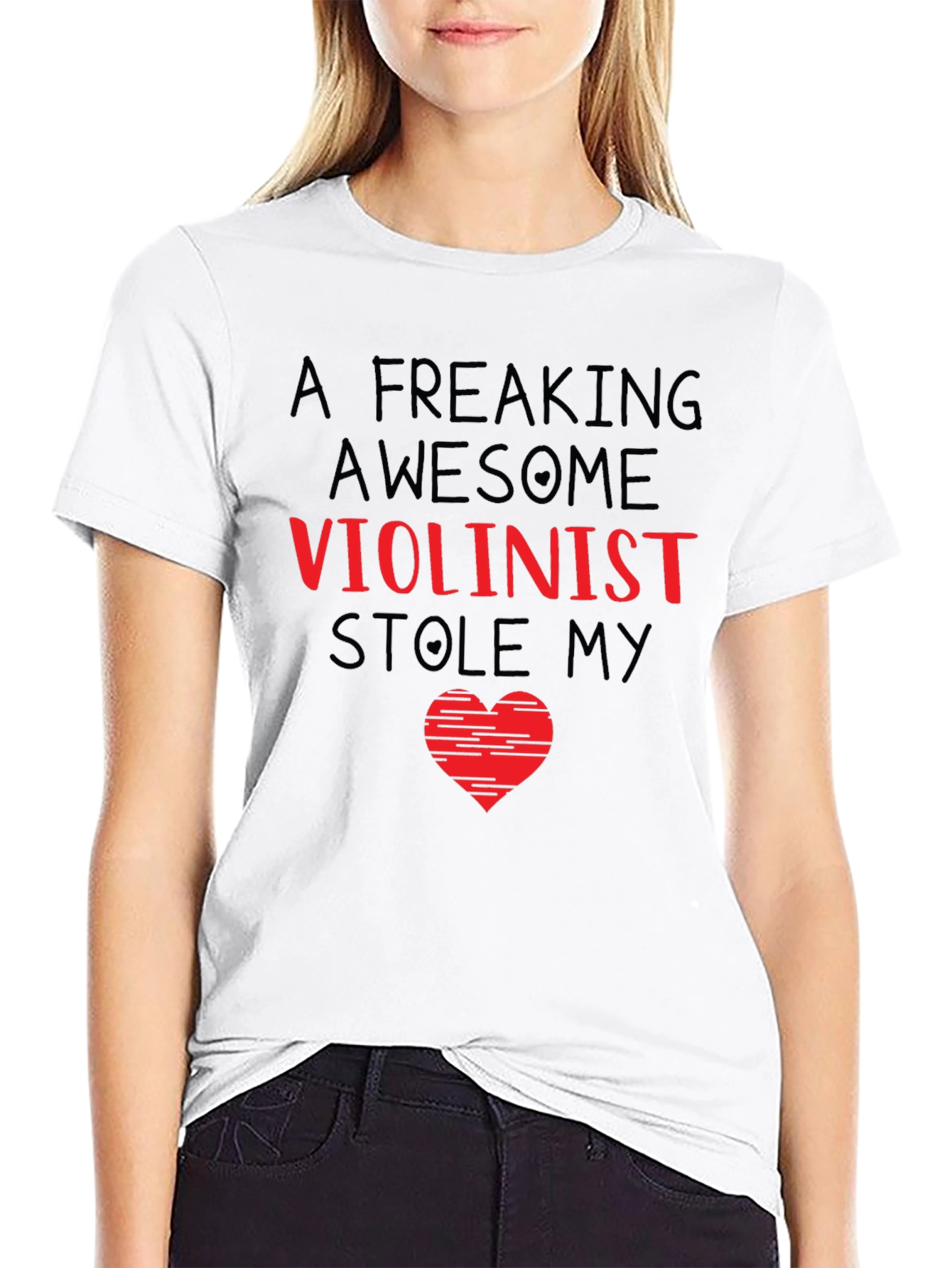 Freaking Awesome Violinist Heart T-Shirt
