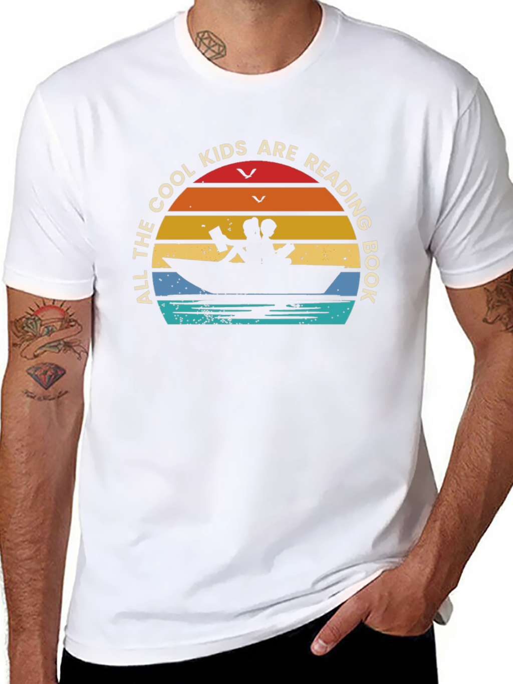 Cool Kids Reading Book T-Shirt
