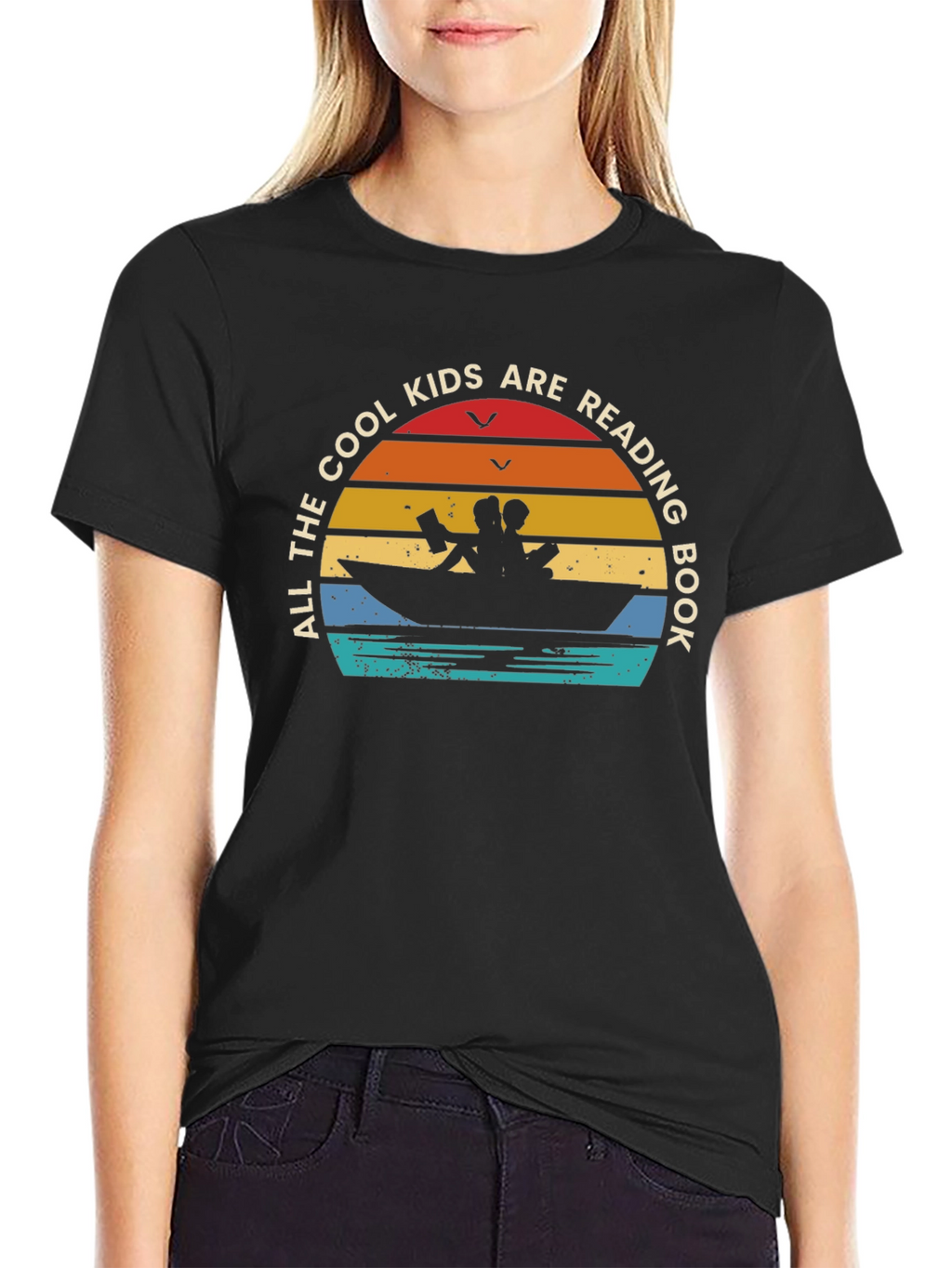 Cool Kids Reading Book T-Shirt