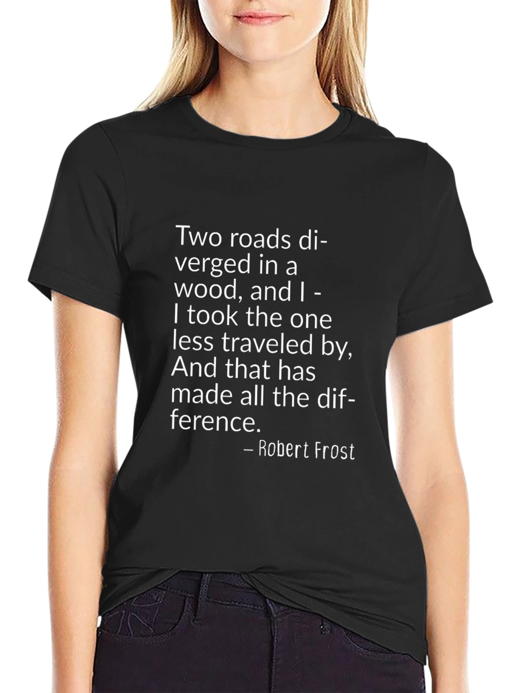 Robert Frost T-Shirt - The Road Not Taken Tee