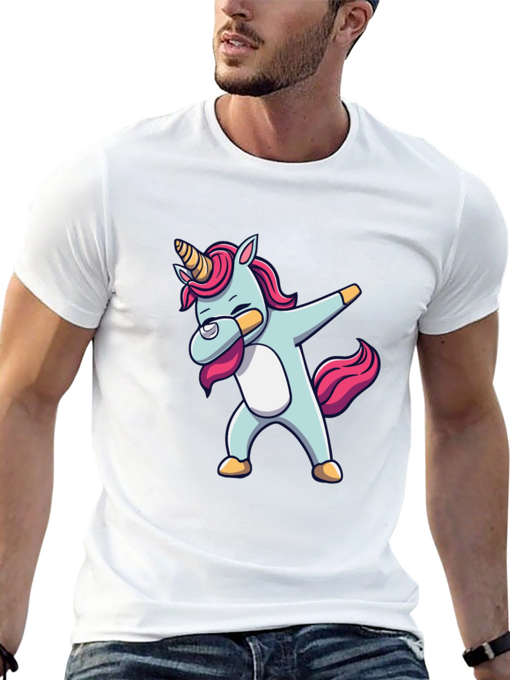 Unicorn Dab Black T-Shirt