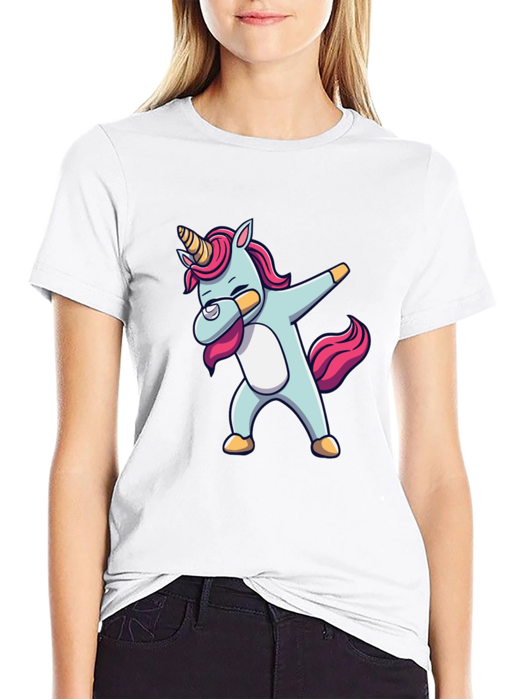Unicorn Dab Black T-Shirt