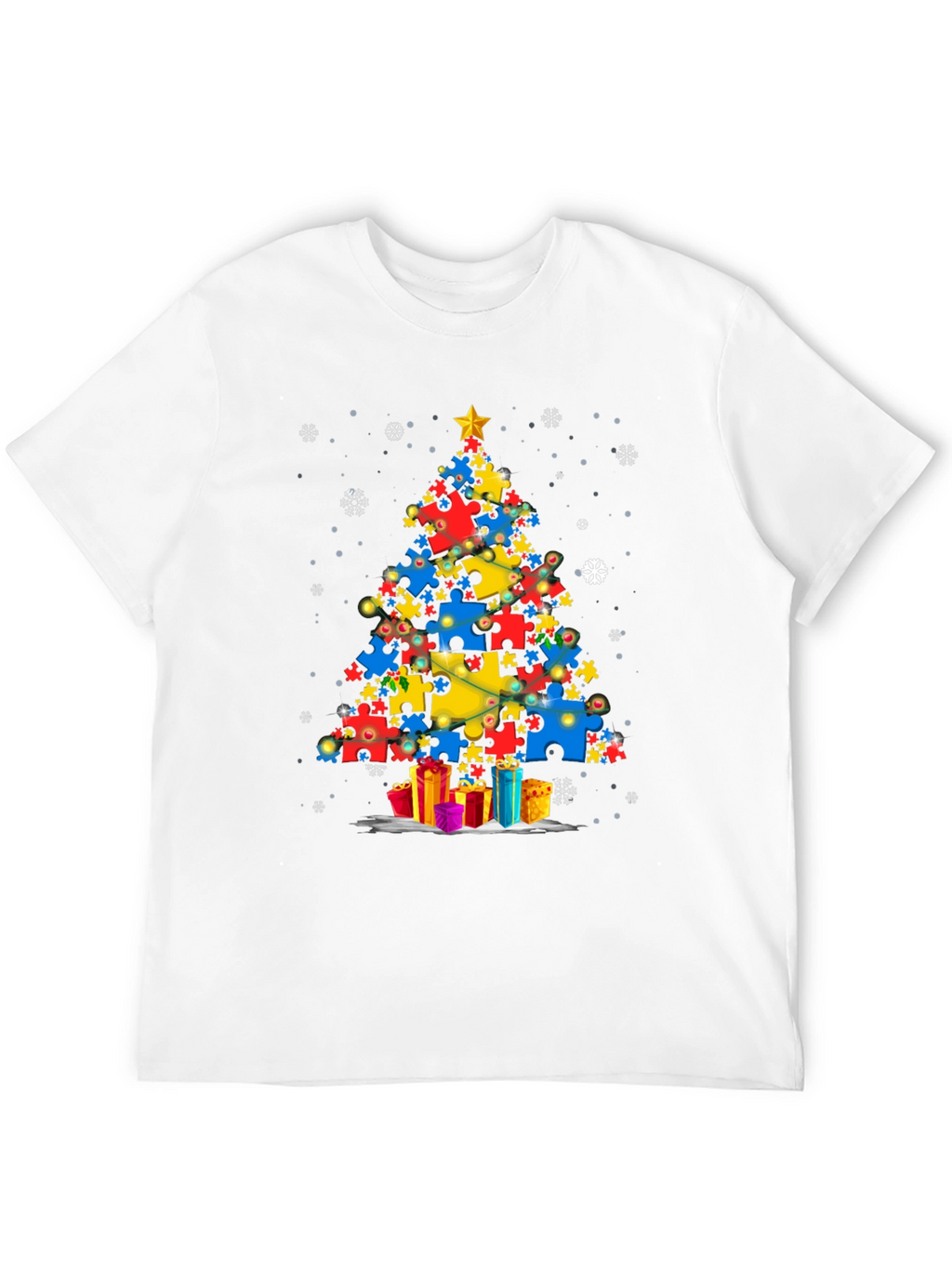 Autism Awareness Christmas Tree T-Shirt
