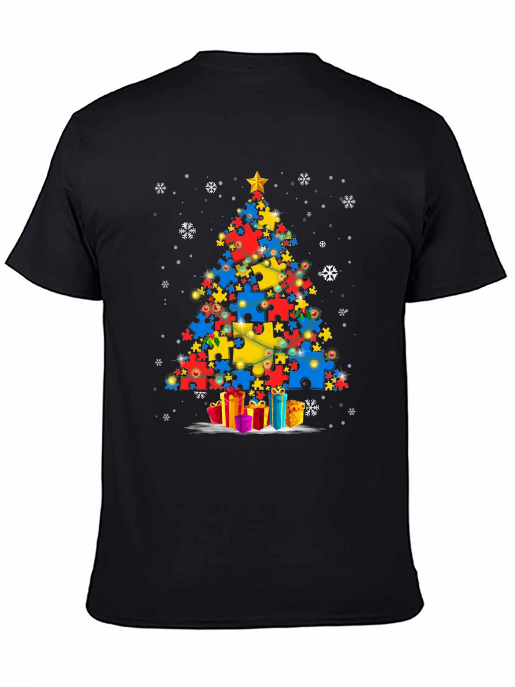 Autism Awareness Christmas Tree T-Shirt