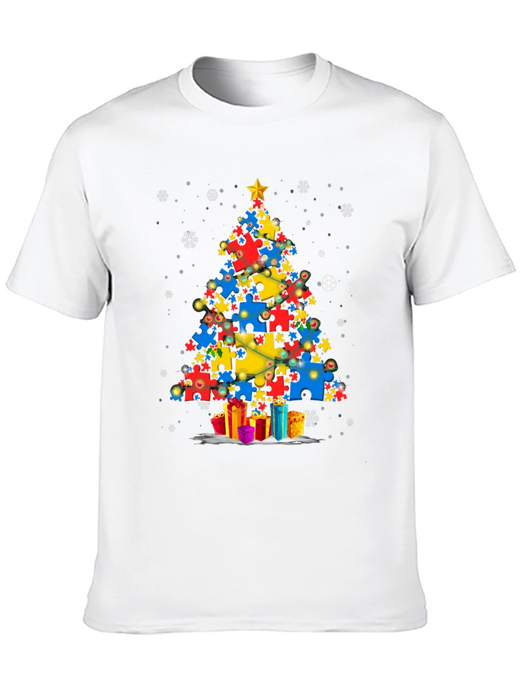 Autism Awareness Christmas Tree T-Shirt
