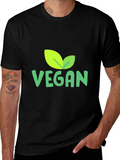 Vegan Leaf Graphic T-Shirt
