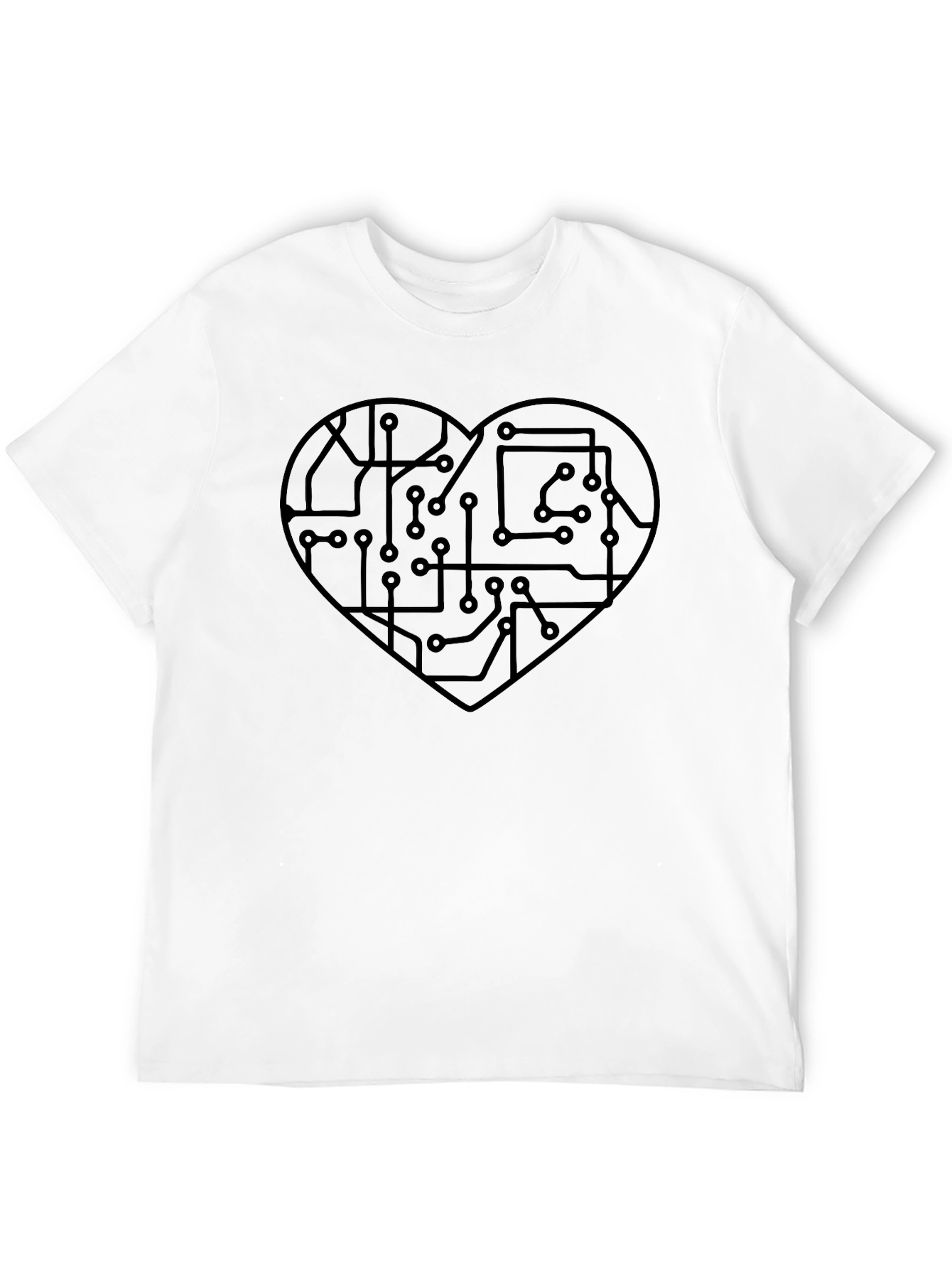 Tech Heart T-Shirt - Circuit Board Love
