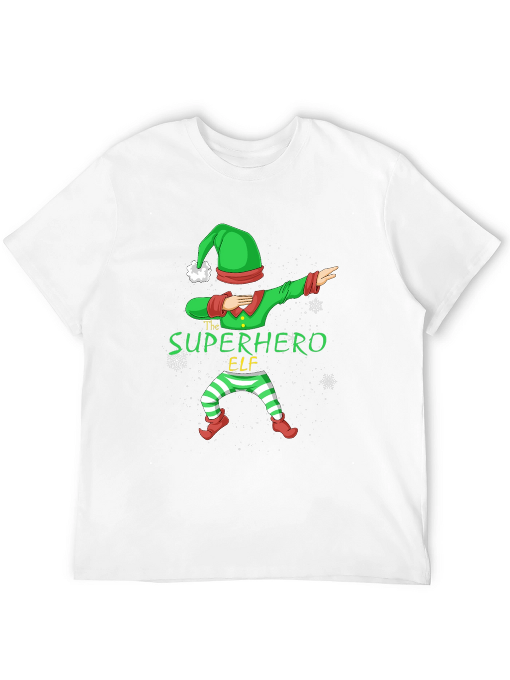 Superhero Elf Dabbing Christmas T-Shirt