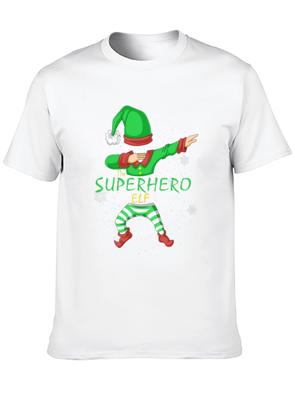 Superhero Elf Dabbing Christmas T-Shirt