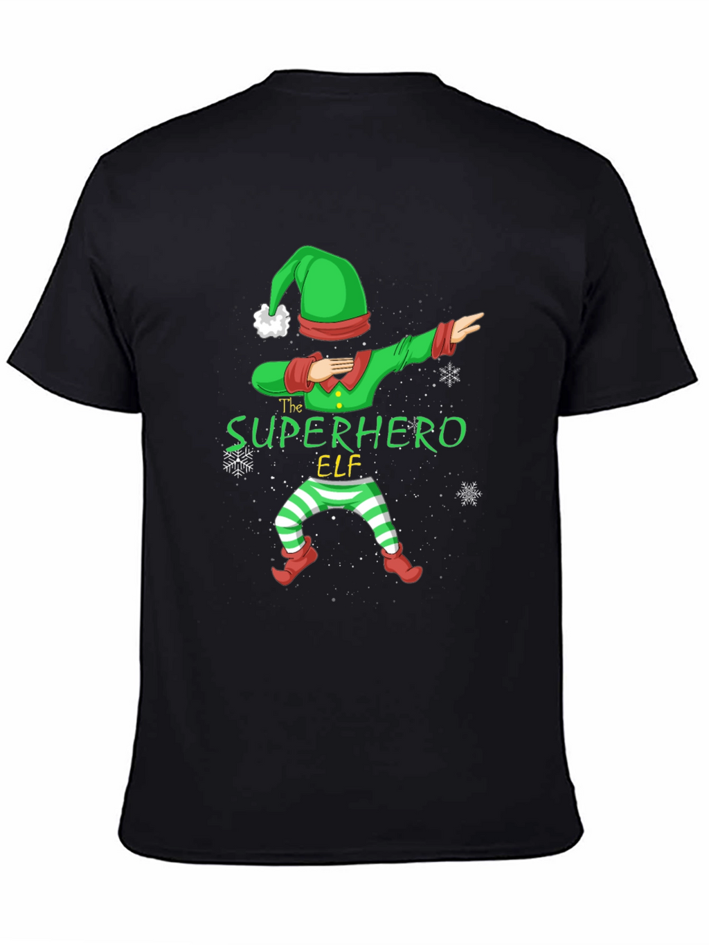 Superhero Elf Dabbing Christmas T-Shirt