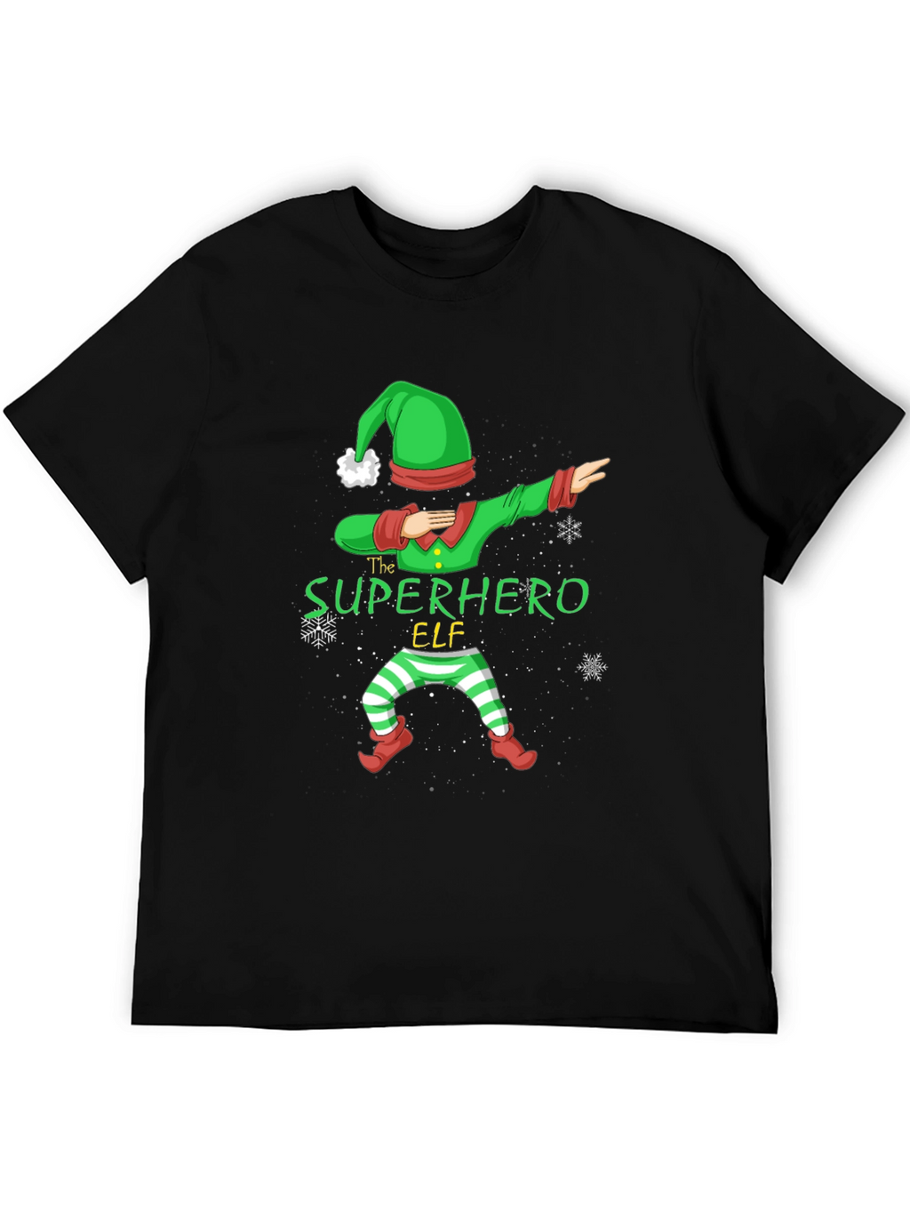 Superhero Elf Dabbing Christmas T-Shirt
