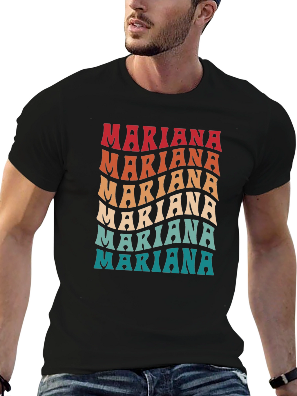 Mariana Retro T-Shirt | Personalized Name Tee