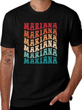 Mariana Retro T-Shirt | Personalized Name Tee