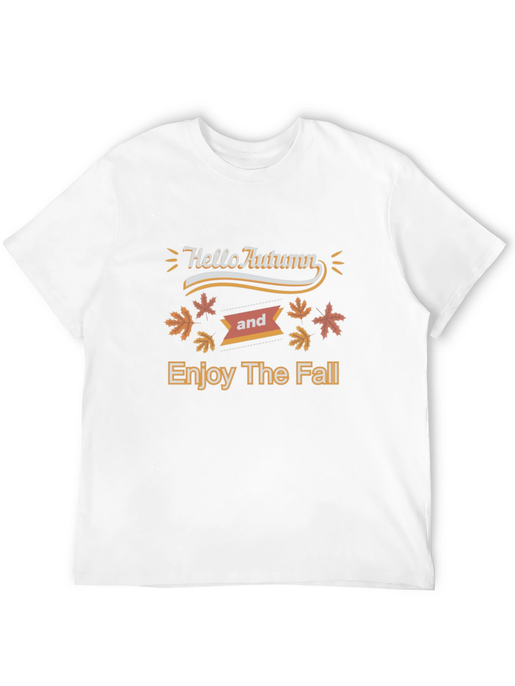 Hello Autumn Black T-Shirt