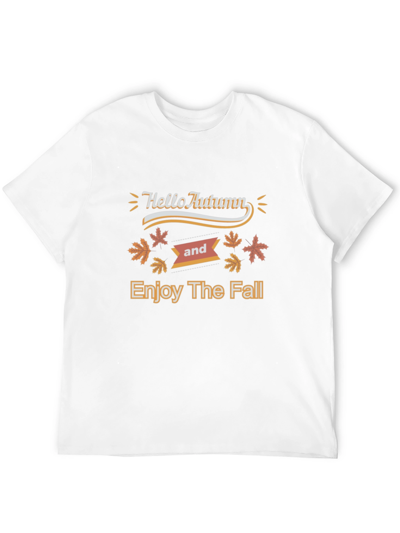 Hello Autumn Black T-Shirt