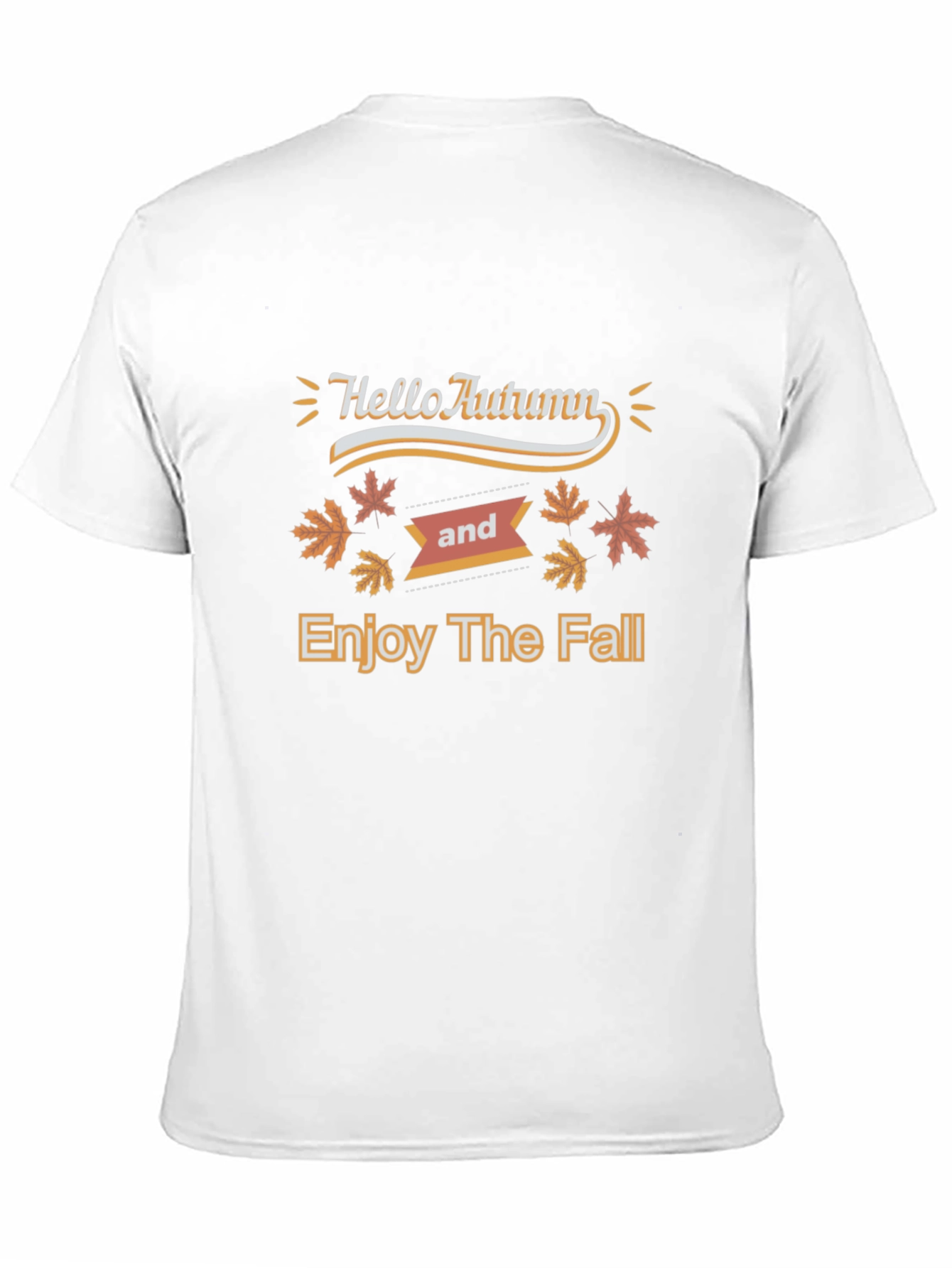 Hello Autumn Black T-Shirt