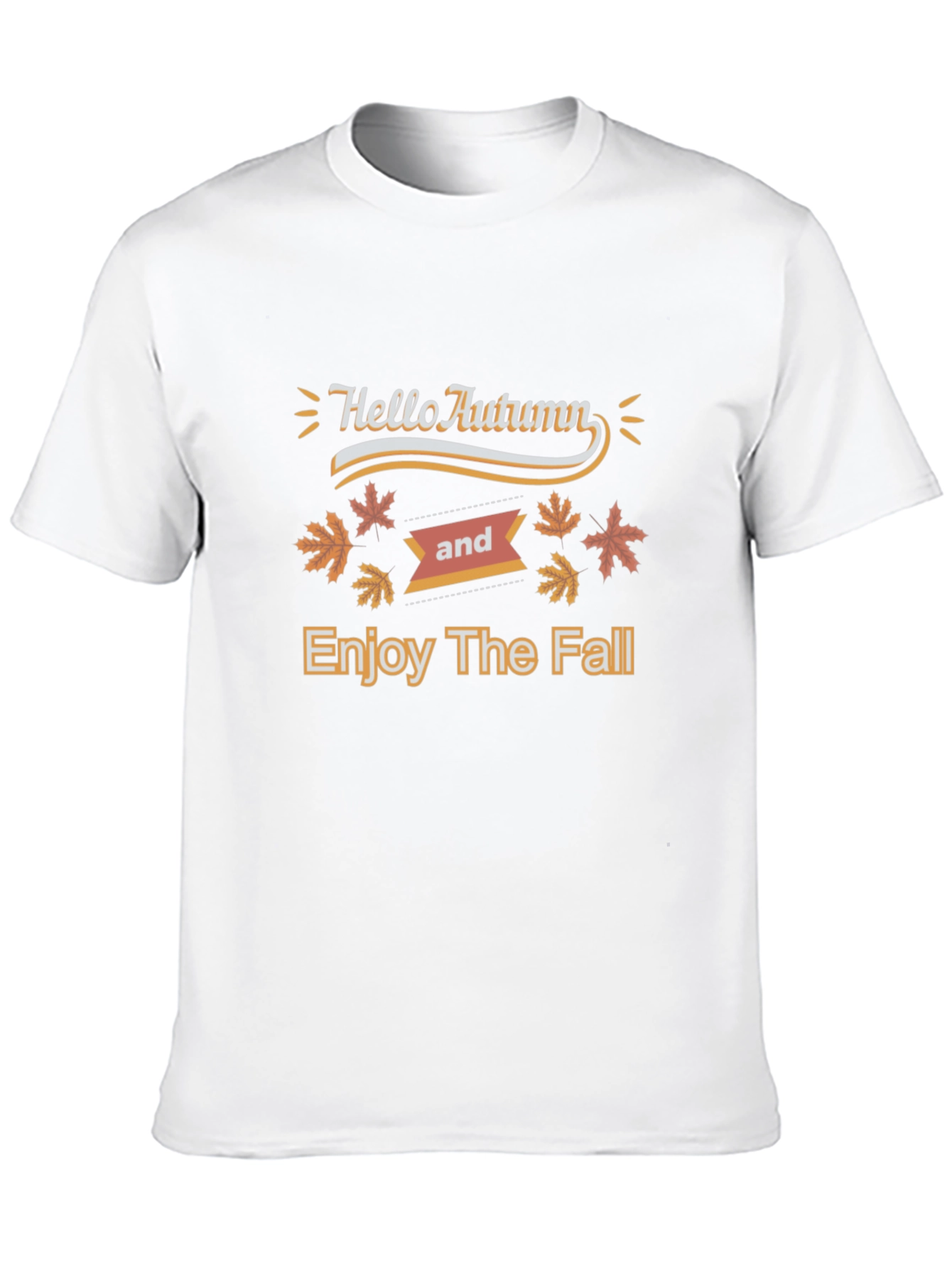 Hello Autumn Black T-Shirt