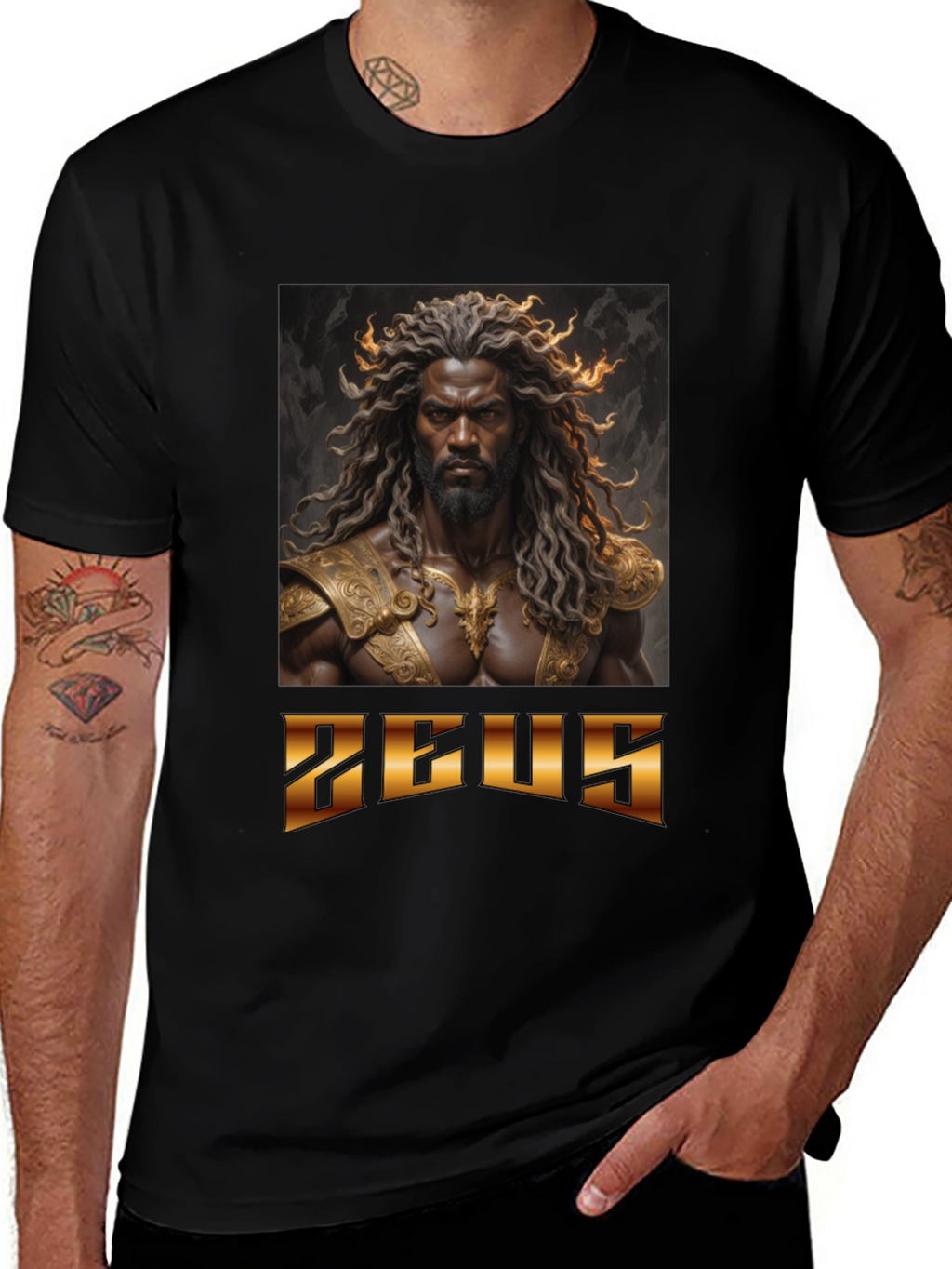 Zeus Graphic T-Shirt - Black